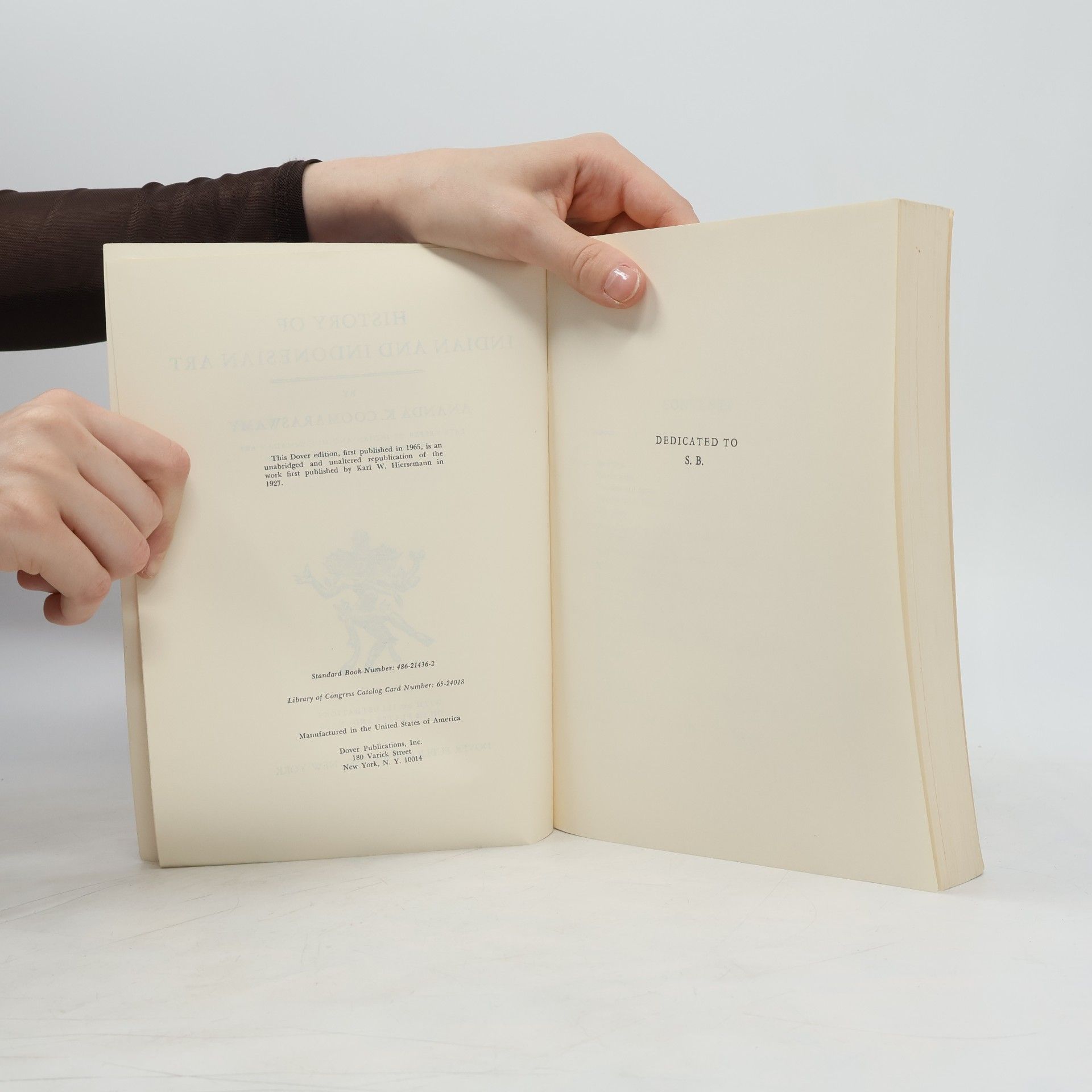 Ananda K. Coomaraswamy History Of Indian And Indonesian Art