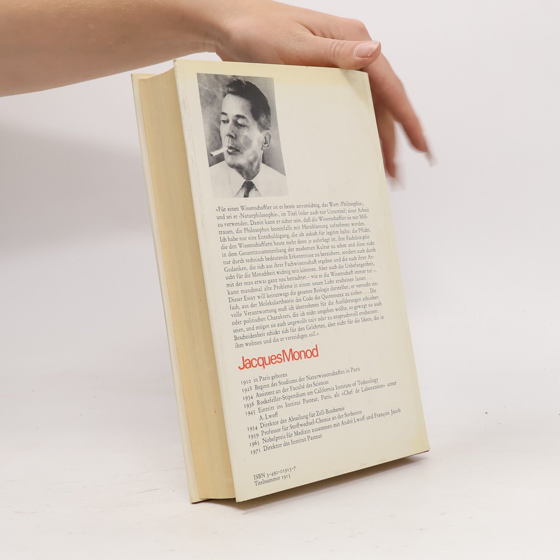 Jacques Monod Zufall und Notwendigkeit