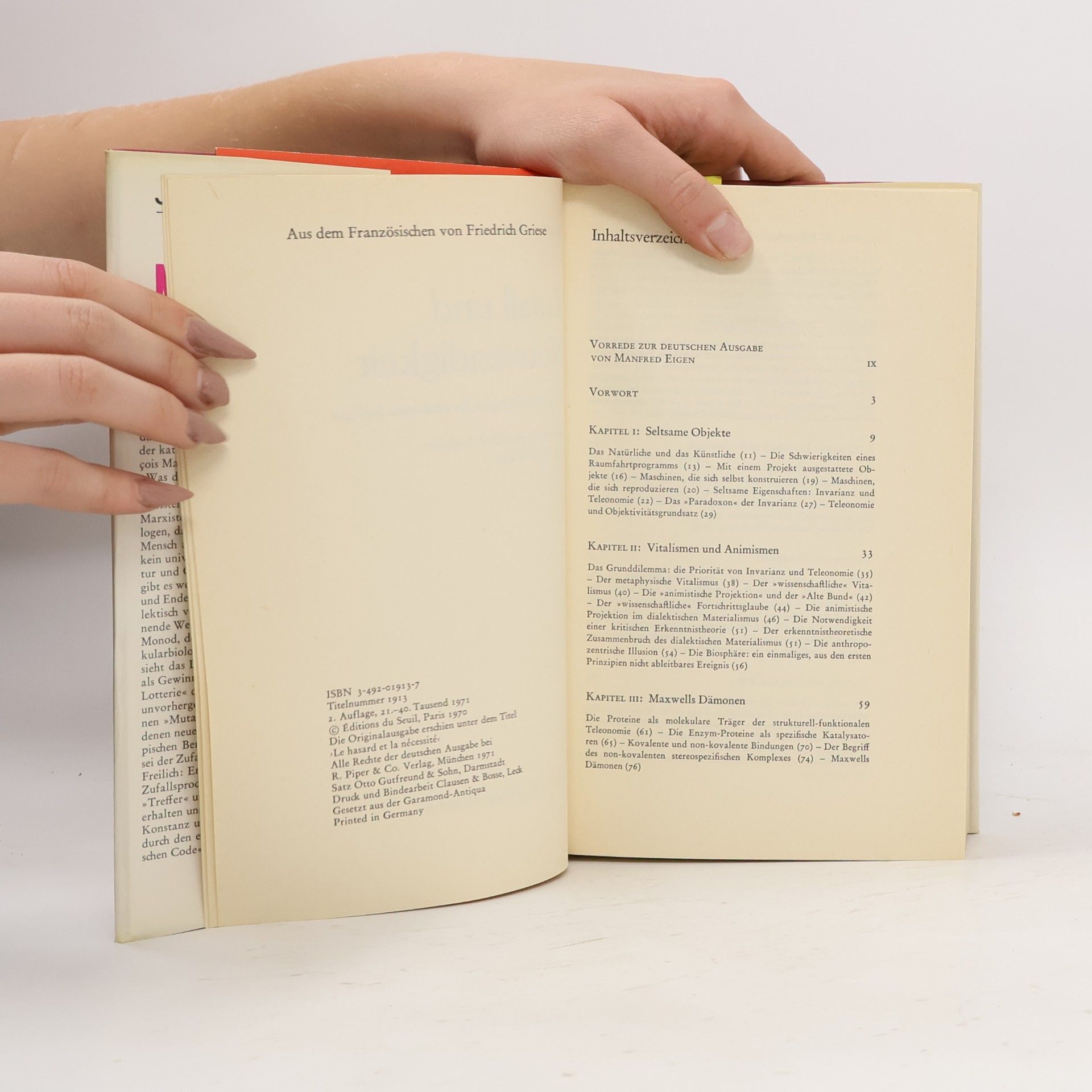 Jacques Monod Zufall und Notwendigkeit