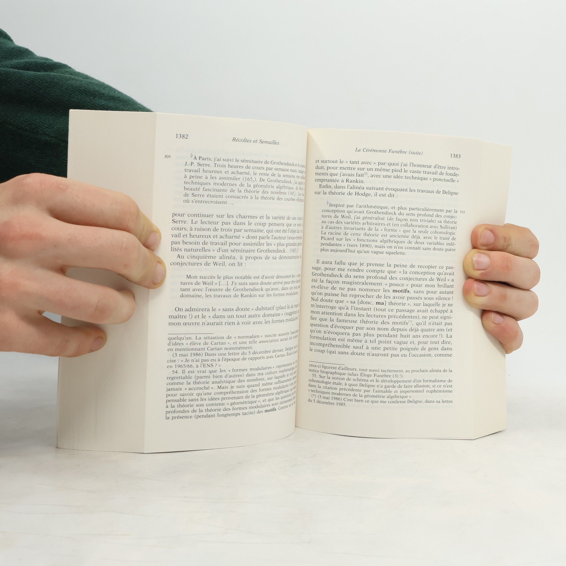 Alexandre Grothendieck Récoltes et Semailles