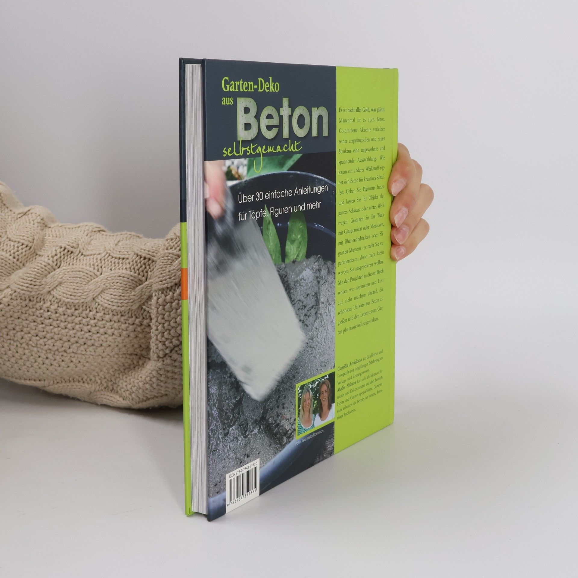 Camilla Arvidsson Gartendeko aus Beton selbstgemacht