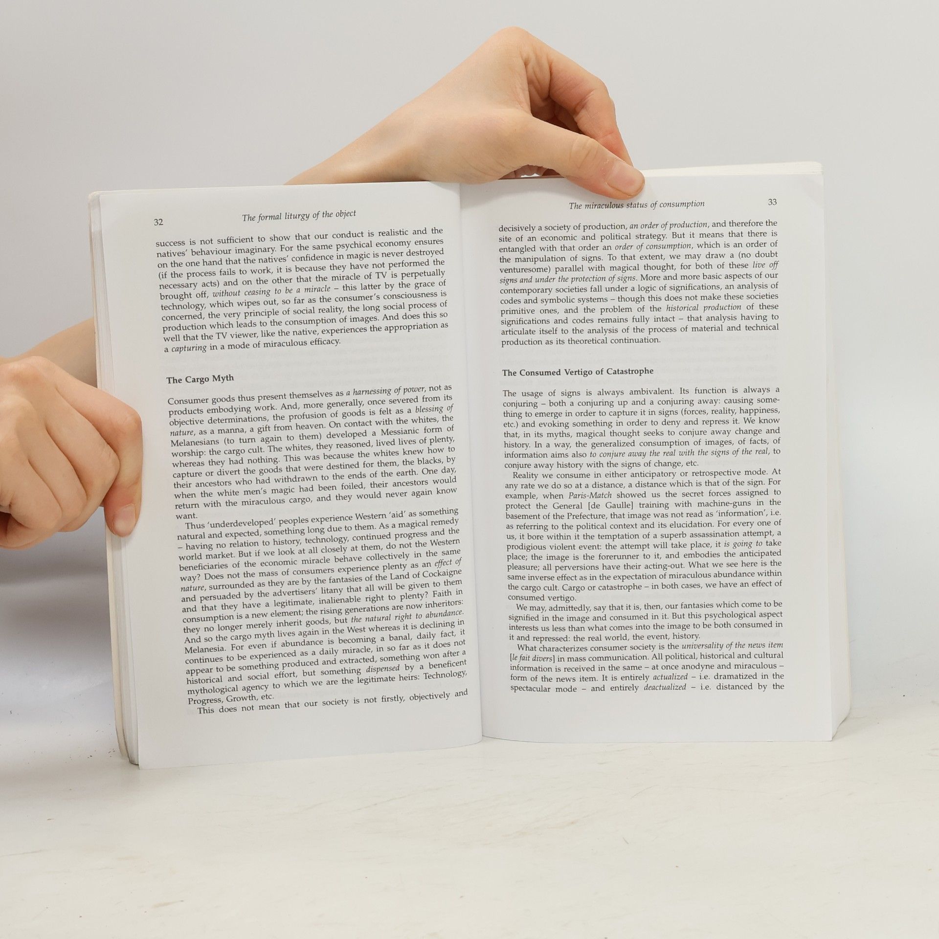 Jean Baudrillard Theory, Culture & Society: The Consumer Society