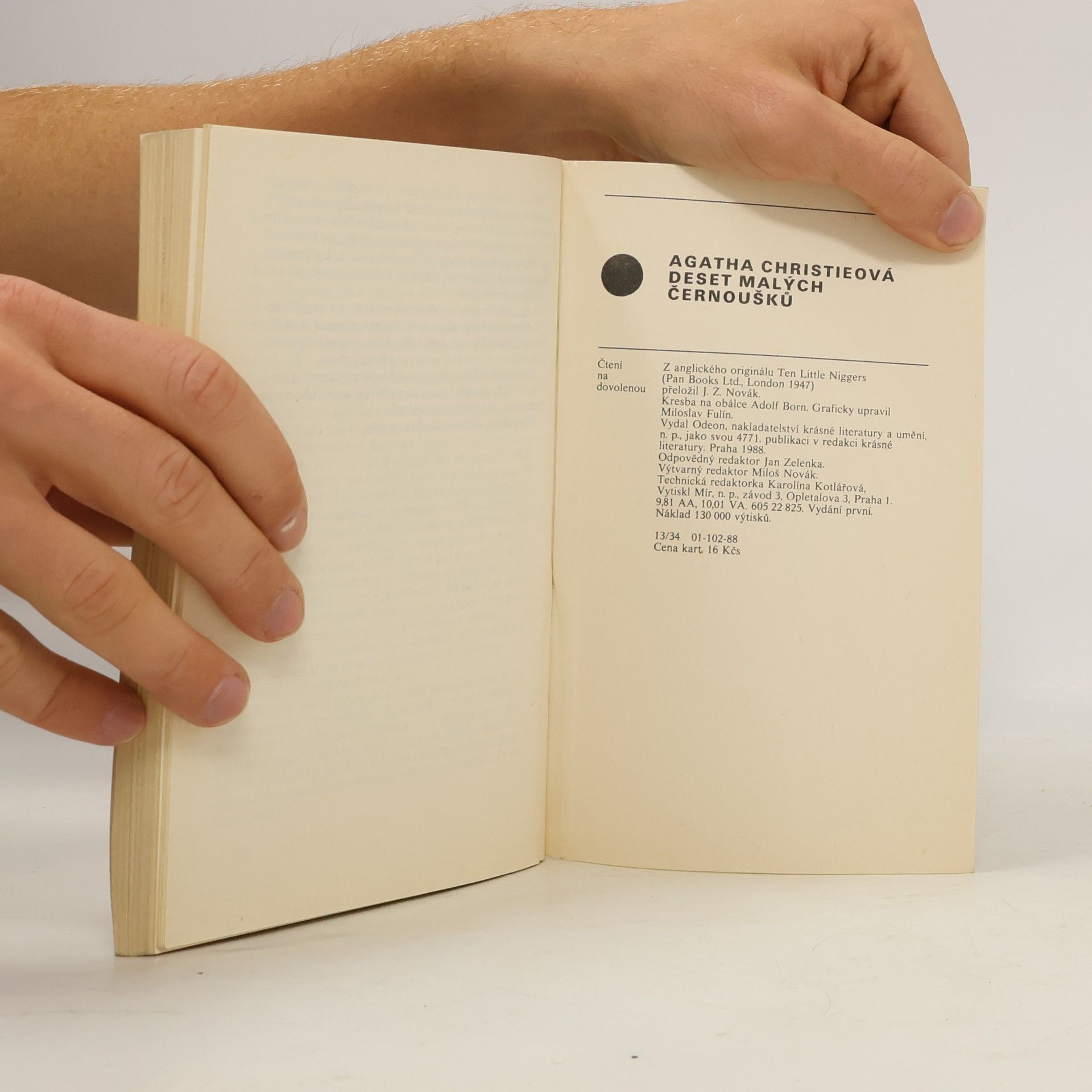 Agatha Christie Deset malých černoušků