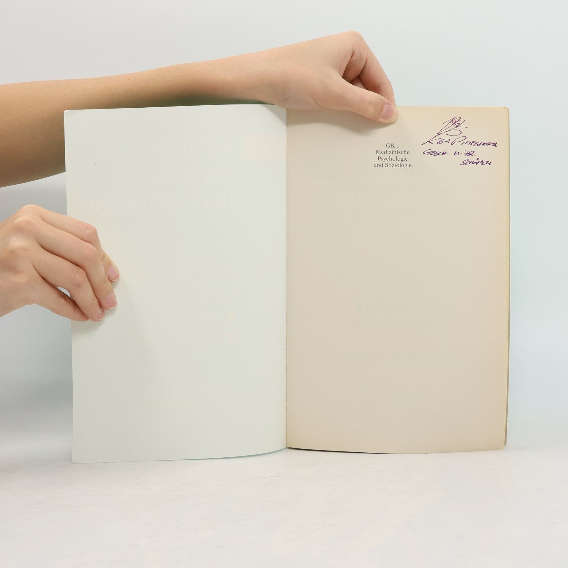 GK1, Medizinische Psychologie und Soziologie