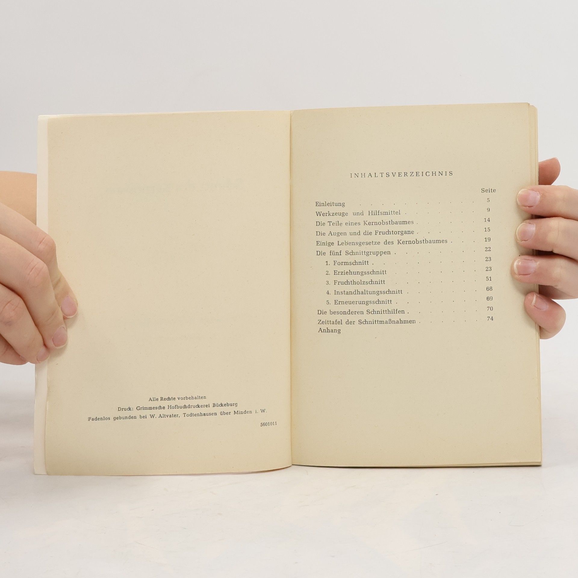 Fritz Hertel Schnitt des Kernobstes