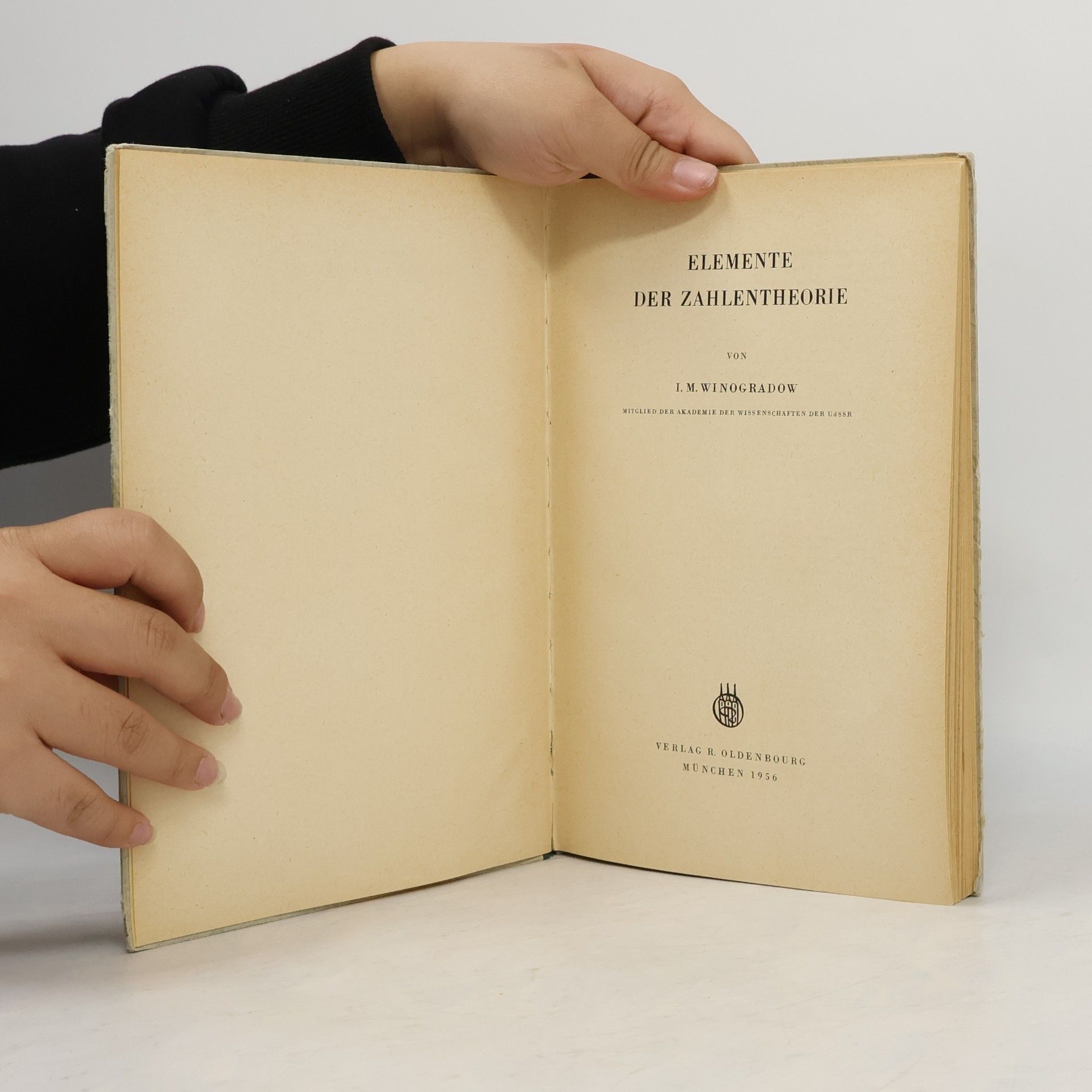 I. M. Winogradow Elemente der Zahlentheorie