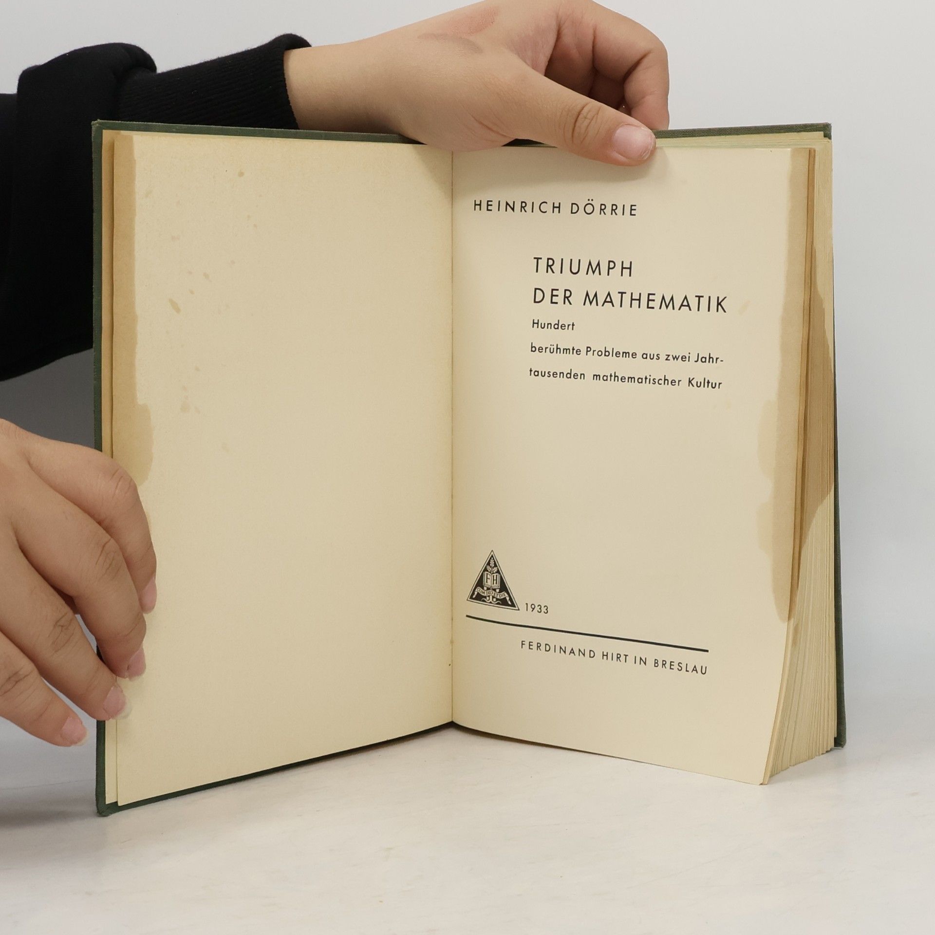 Heinrich Dörrie Triumph der Mathematik