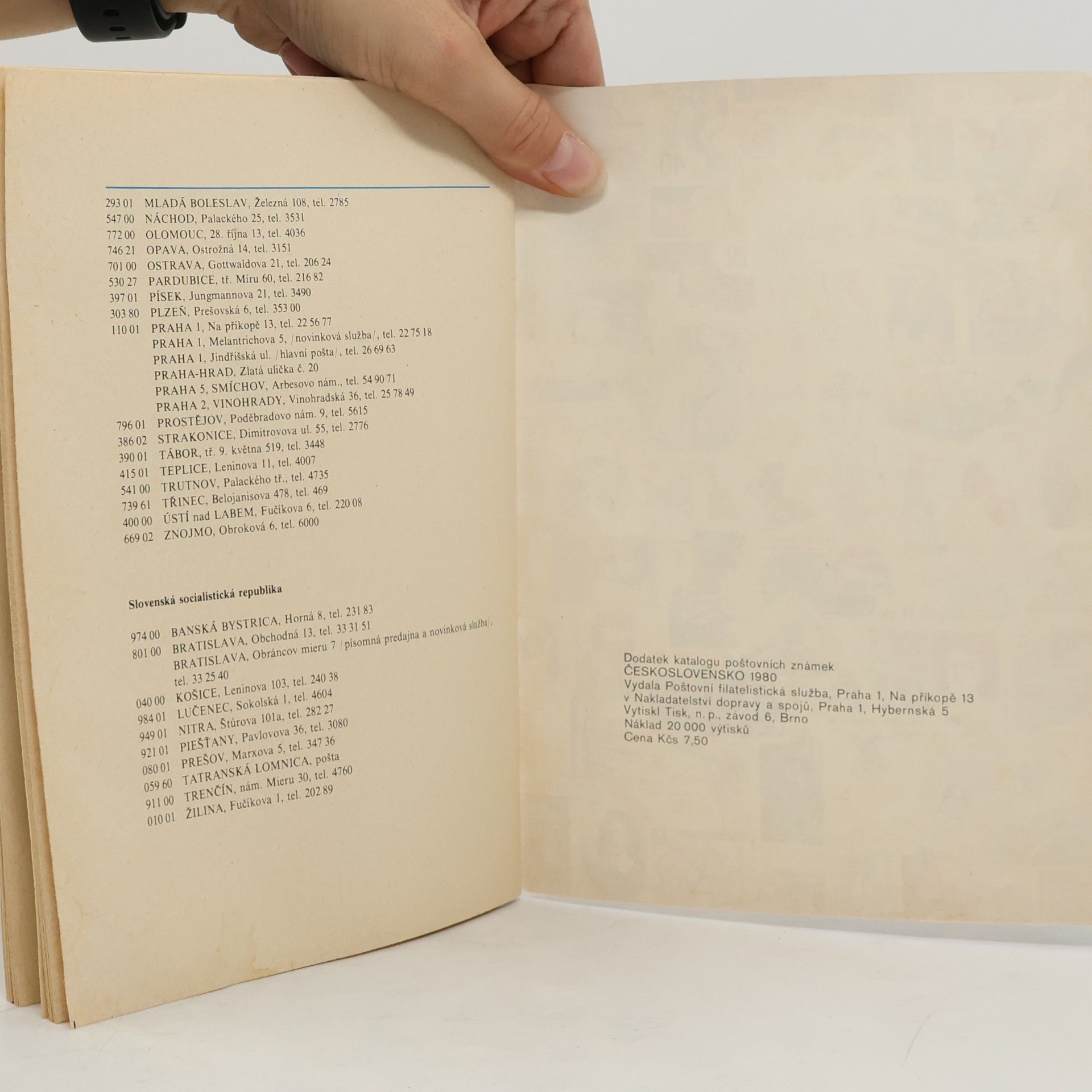 Kolektiv autorů Katalog poštovních známek. Československo 1980