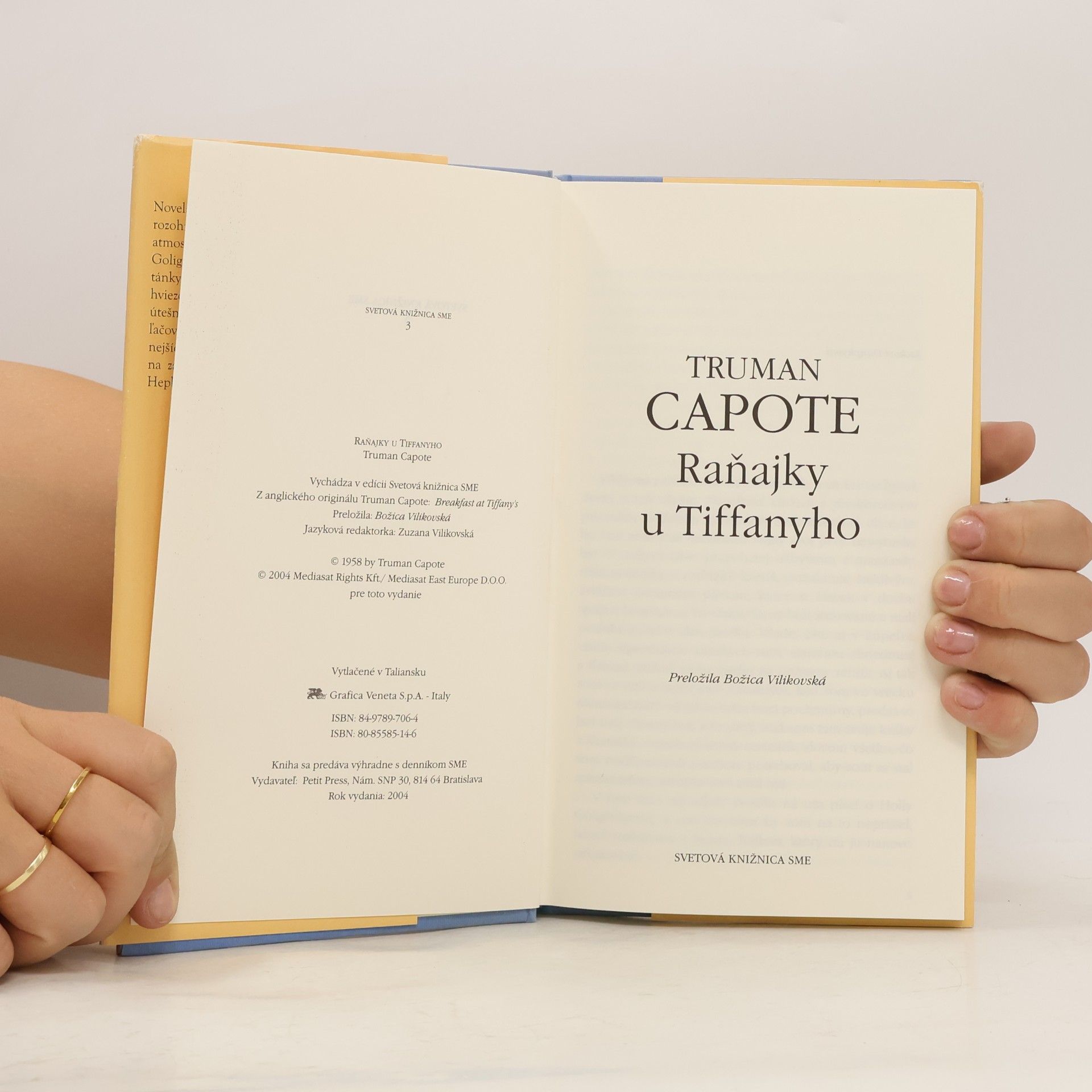 Truman Capote Raňajky u Tiffanyho