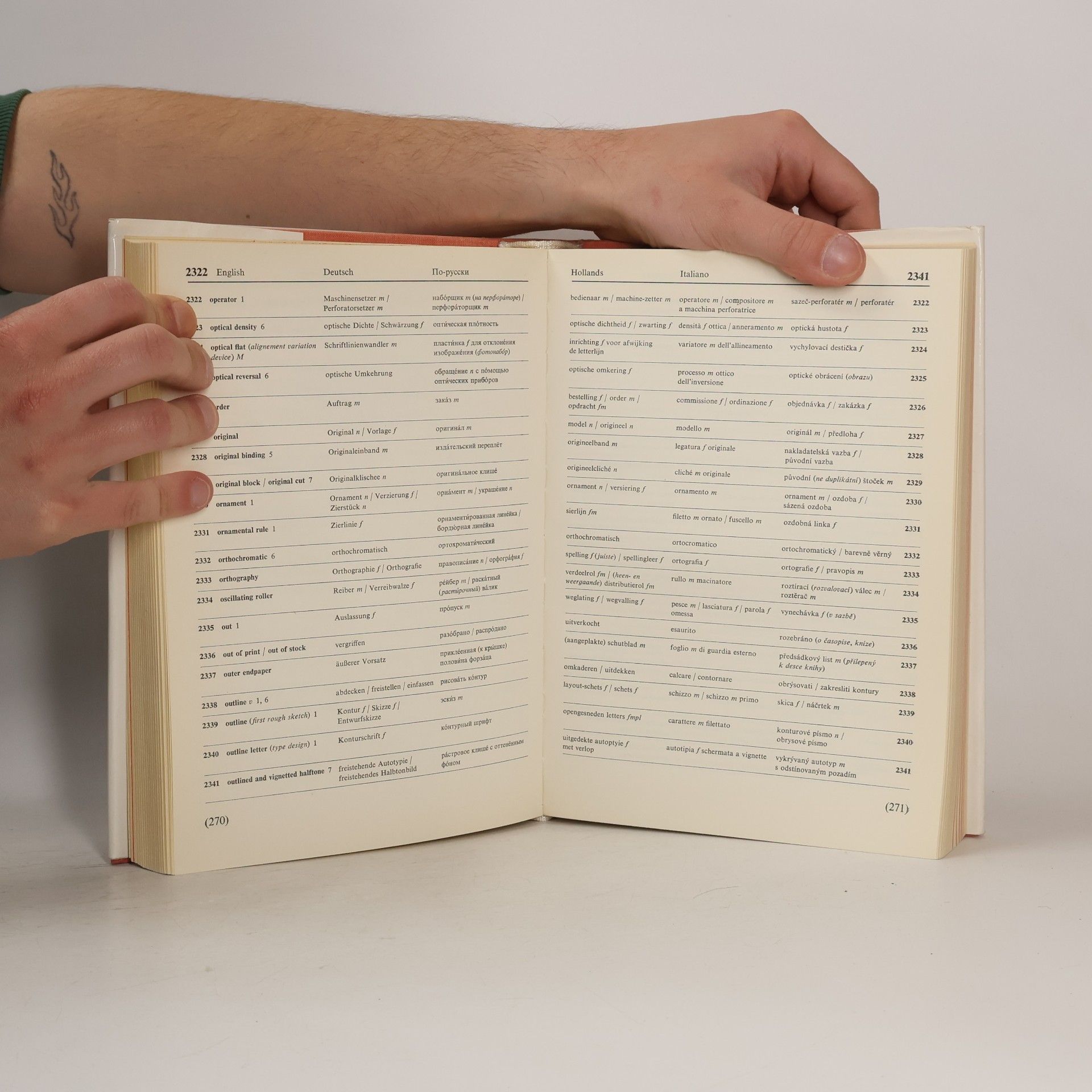 Antonín Rambousek Polygrafický slovník. Dictionary of printing terms