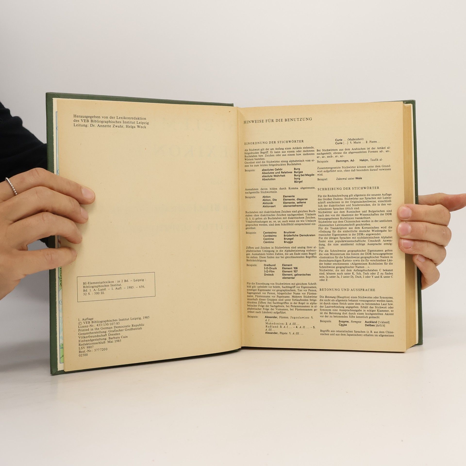 Autorenkollektiv Elementar lexikon I.