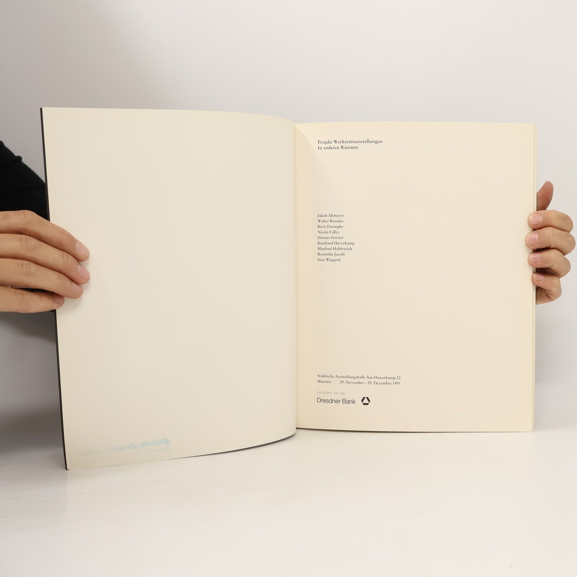 Jakob Altmeyer Projekt Werkstattausstellungen