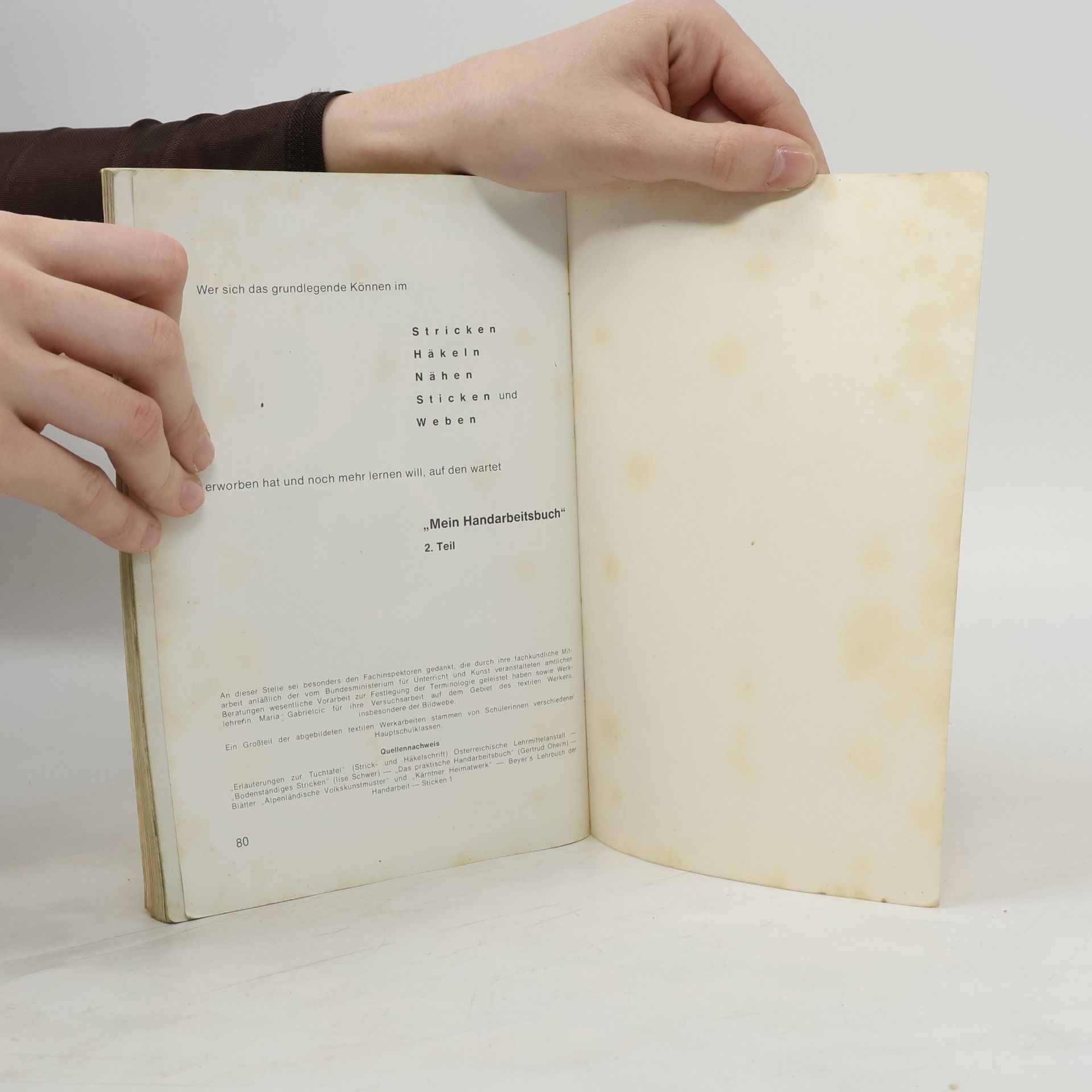 Various authors Mein Handarbeitsbuch 1
