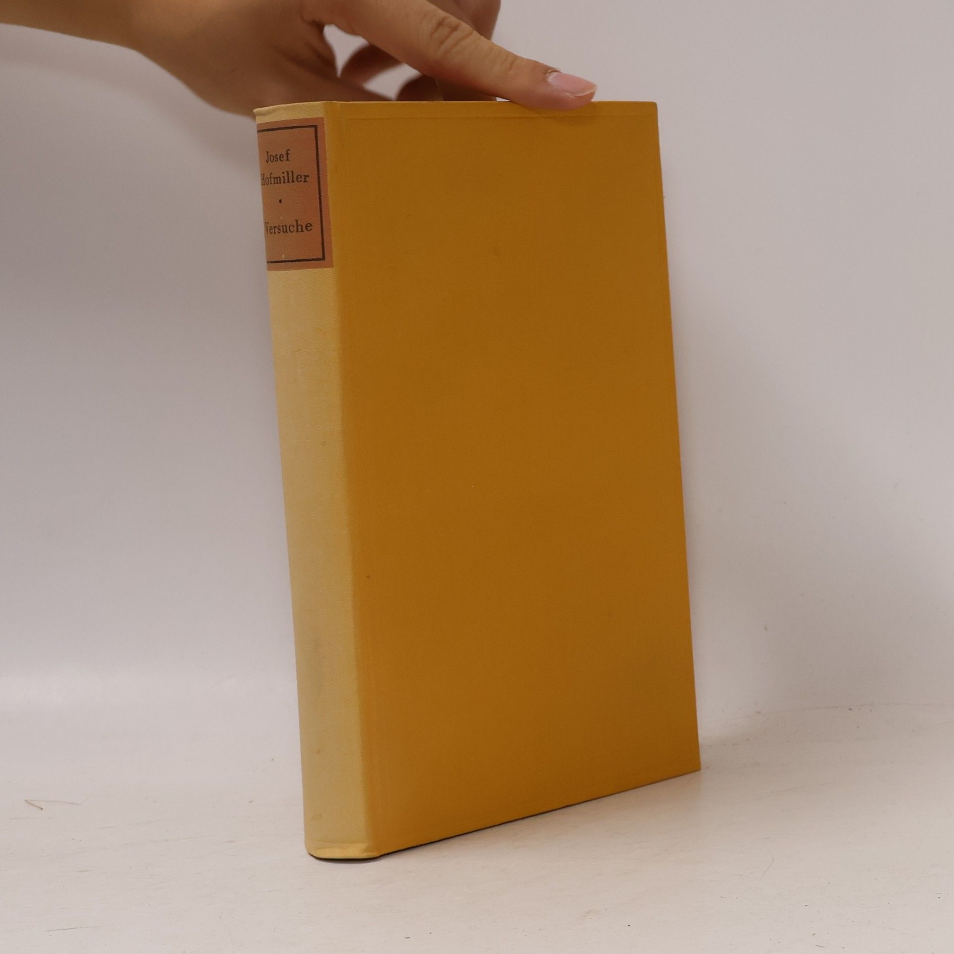 Josef Hofmillers Schriften. Erster Band