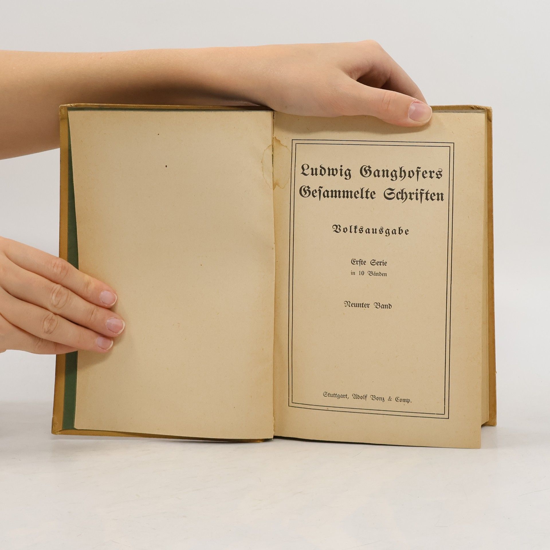 Ludwig Ganghofer Gesammelte Schriften 3. Band 9-10