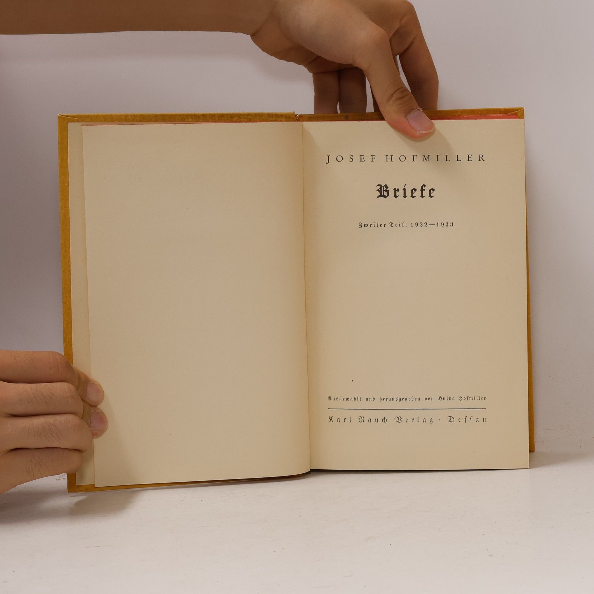 Josef Hofmiller Briefe II. 1922-1933