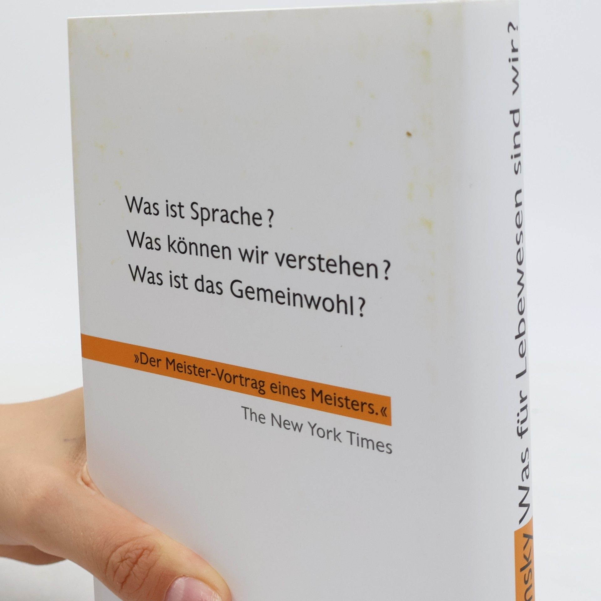 Noam Chomsky Was für Lebewesen sind wir?
