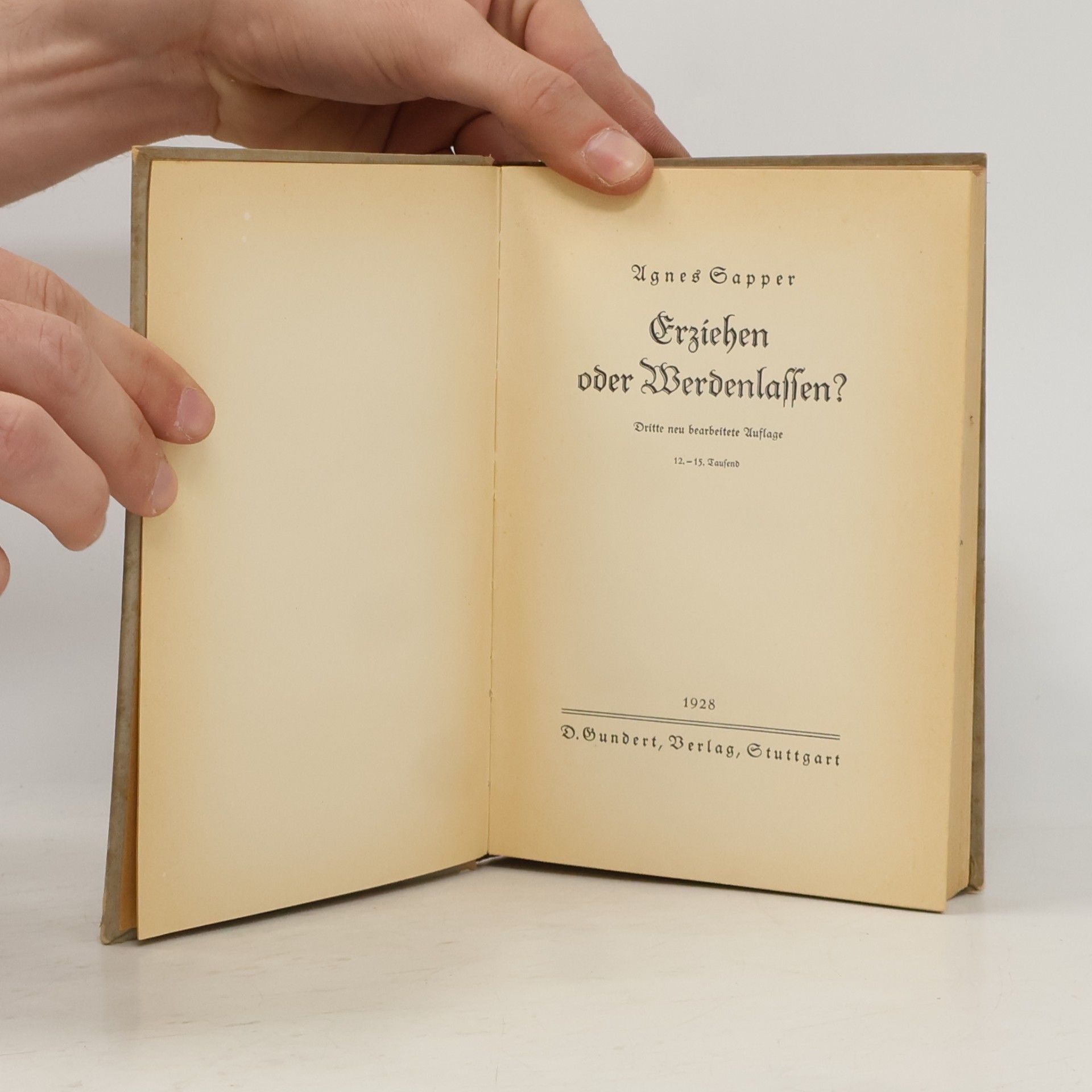 Agnes Sapper Erziehen oder Werdenlassen?