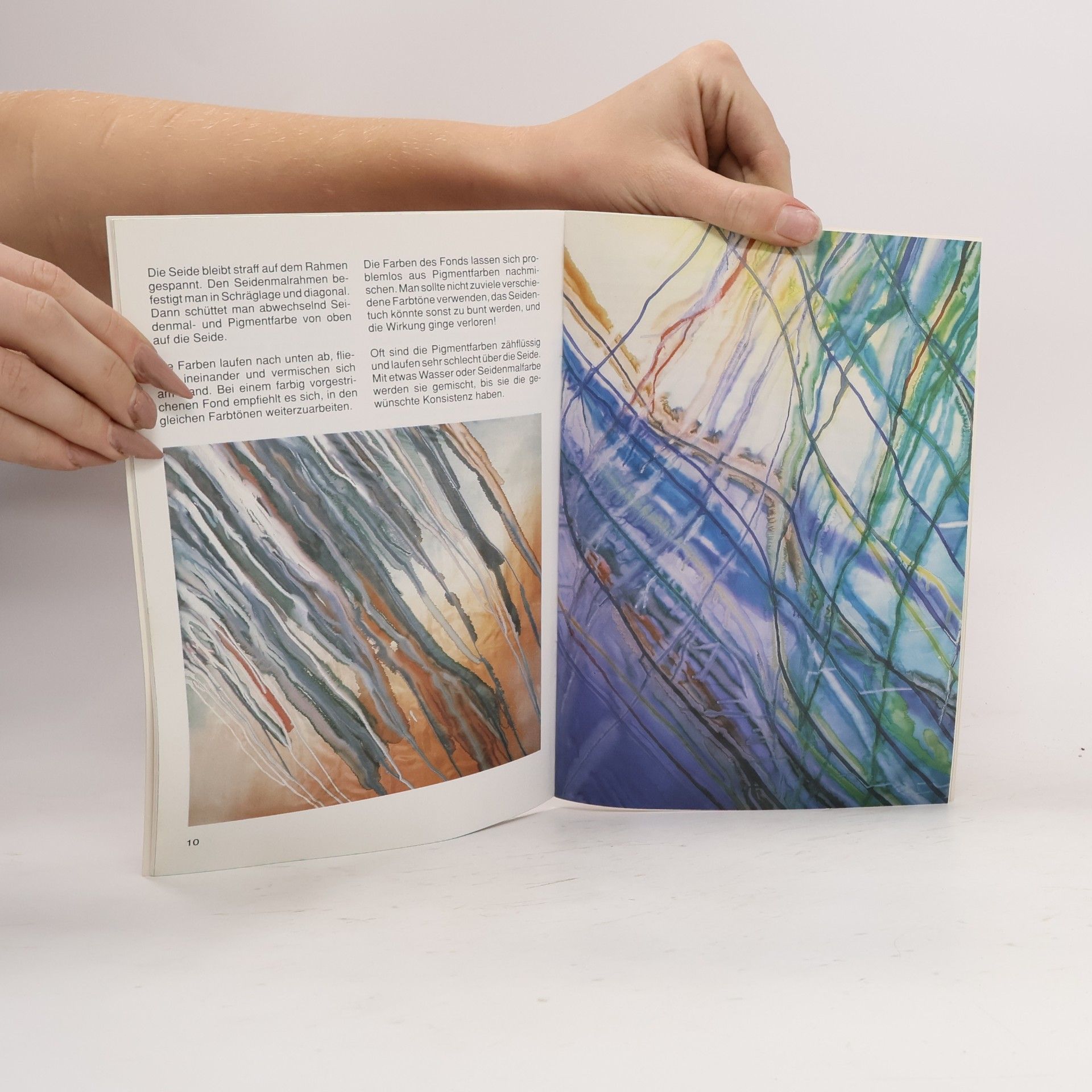 Karin Huber Seidenmalerei - Experimente