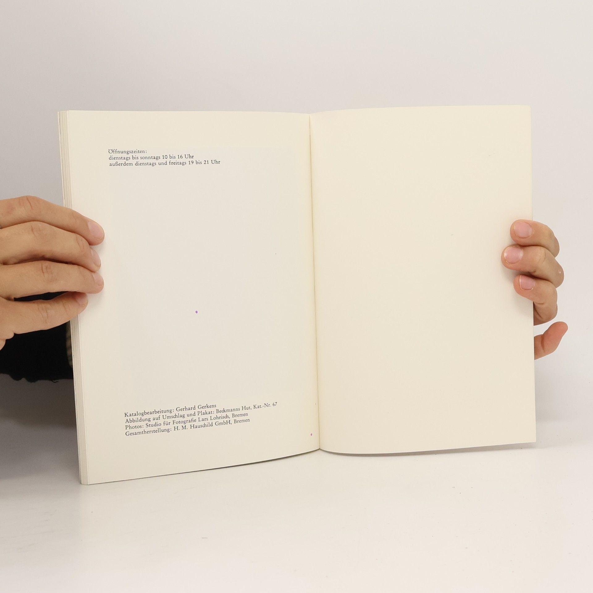 Karl Heinrich Greune Kunsthalle Bremen 1979