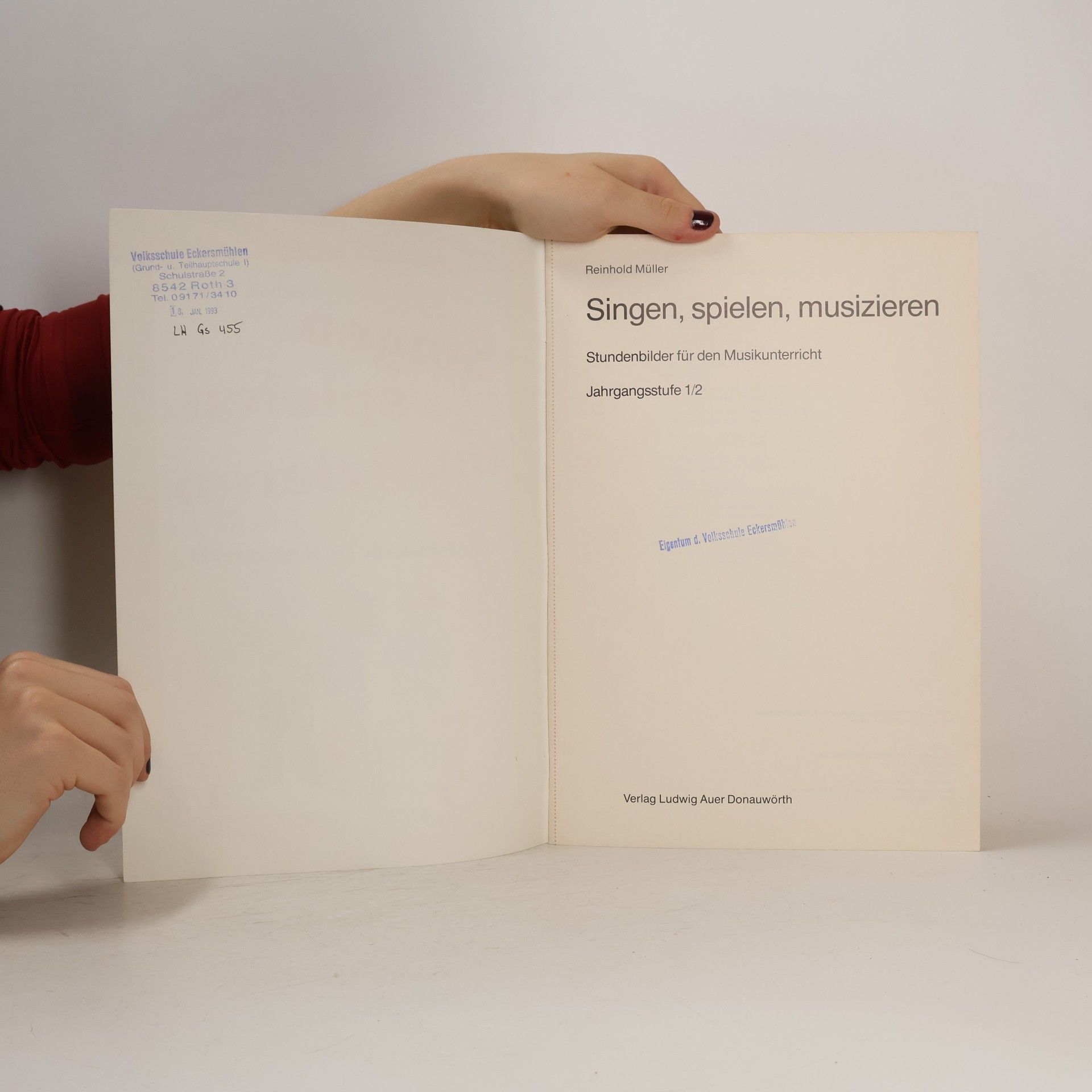 Reinhold Müller Singen, spielen, musizieren, Jahrgangsstufen 1/2