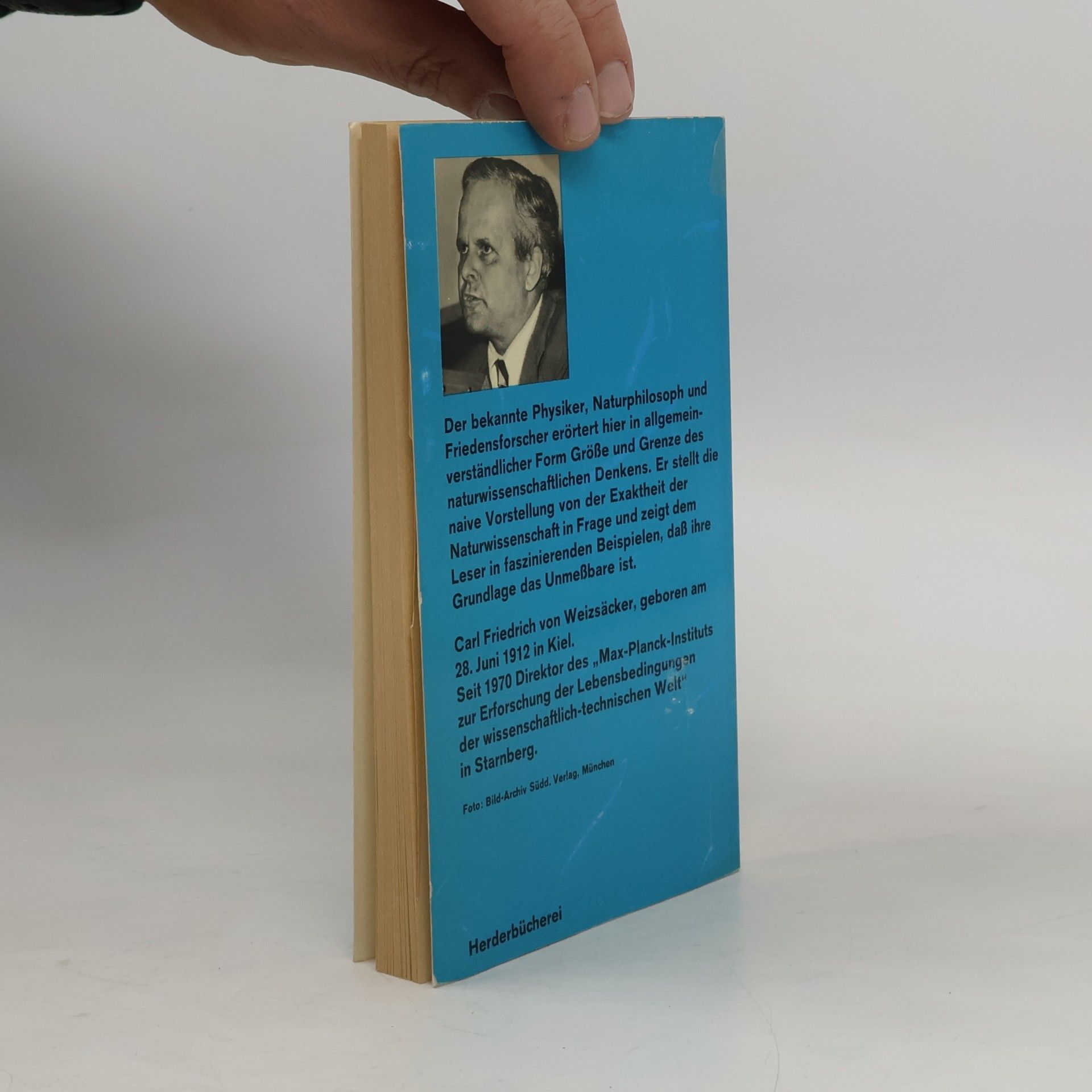 Carl Friedrich von Weizsäcker Voraussetzungen des naturwissenschaftlichen Denkens