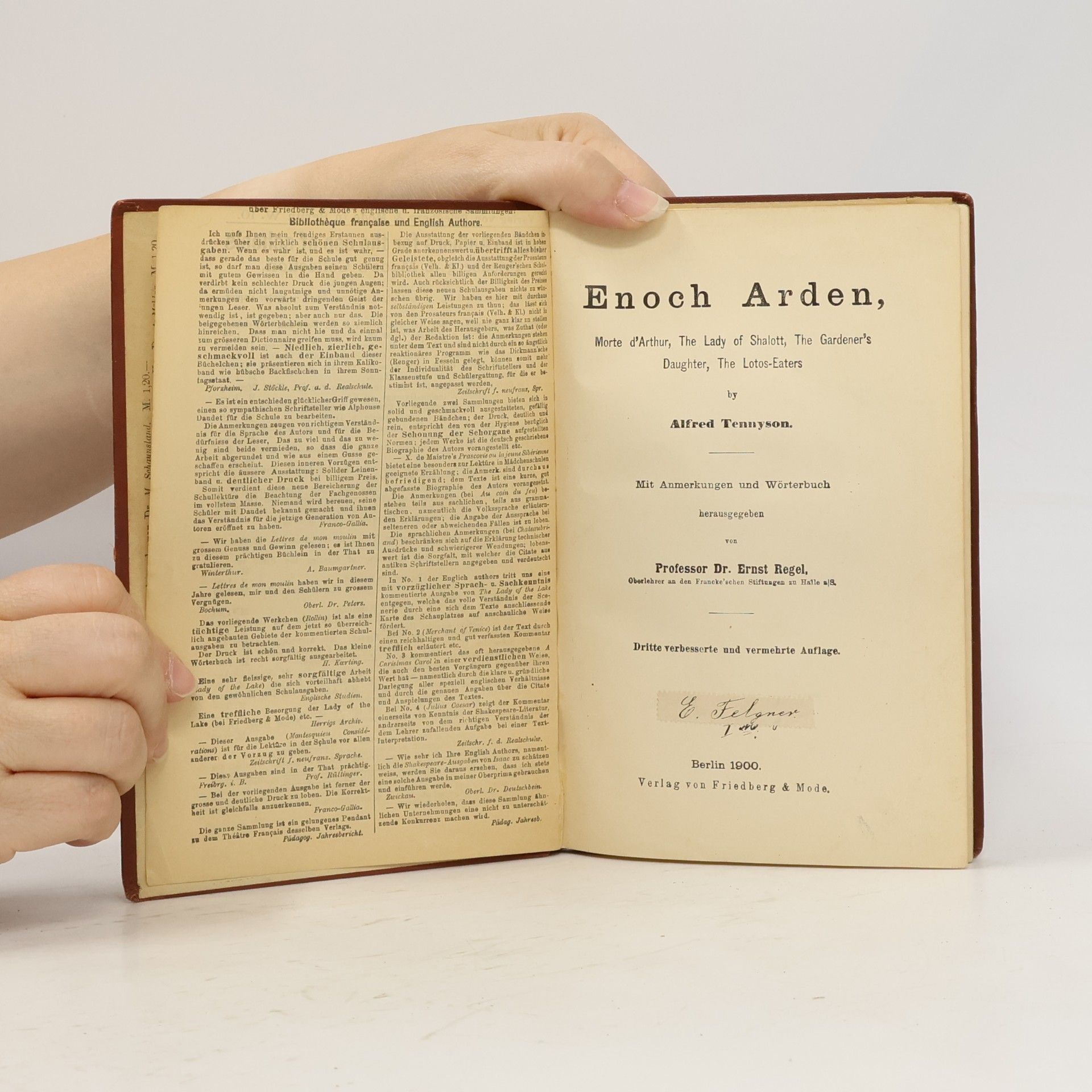 Tennyson Enoch Arden and Other Poems
