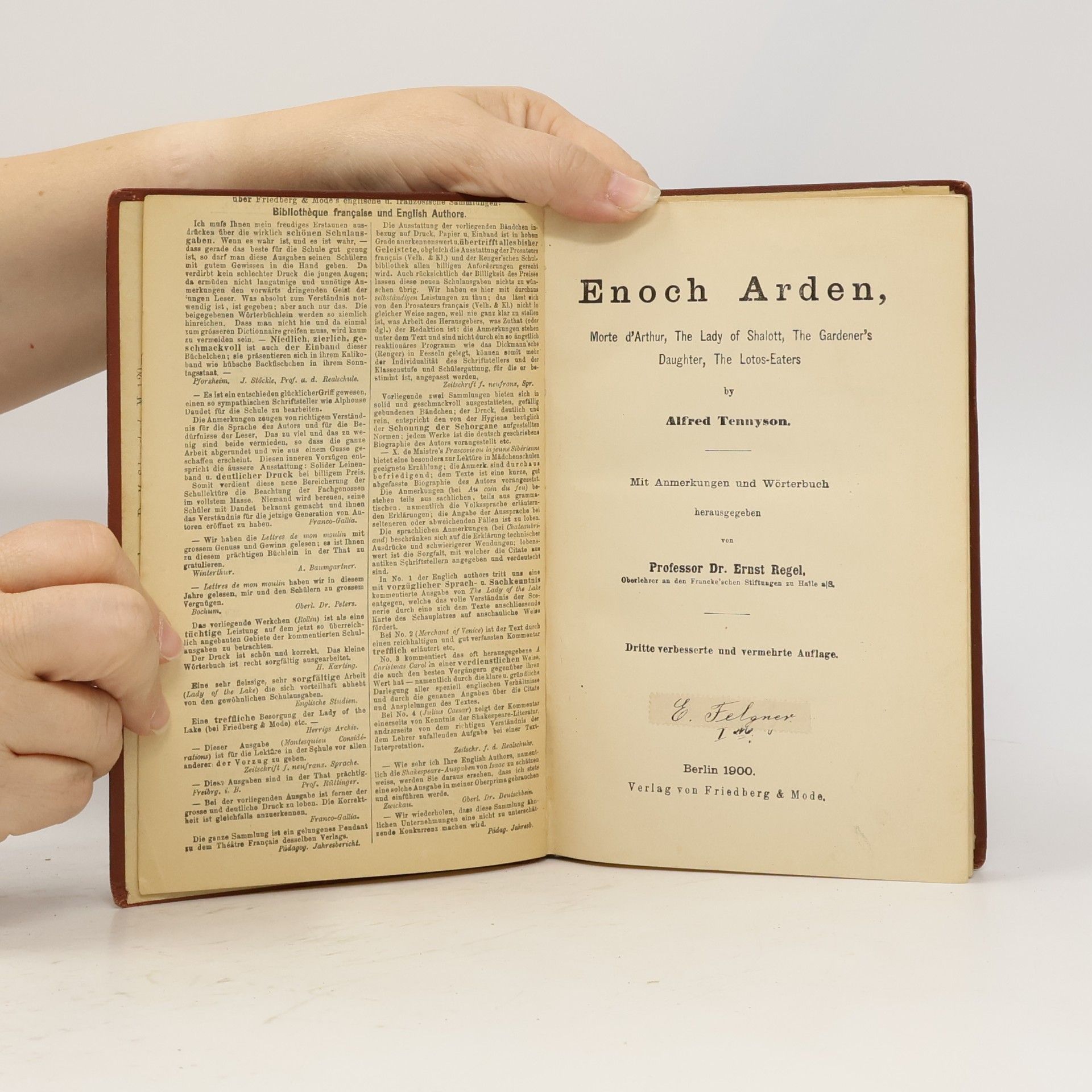 Tennyson Enoch Arden and Other Poems
