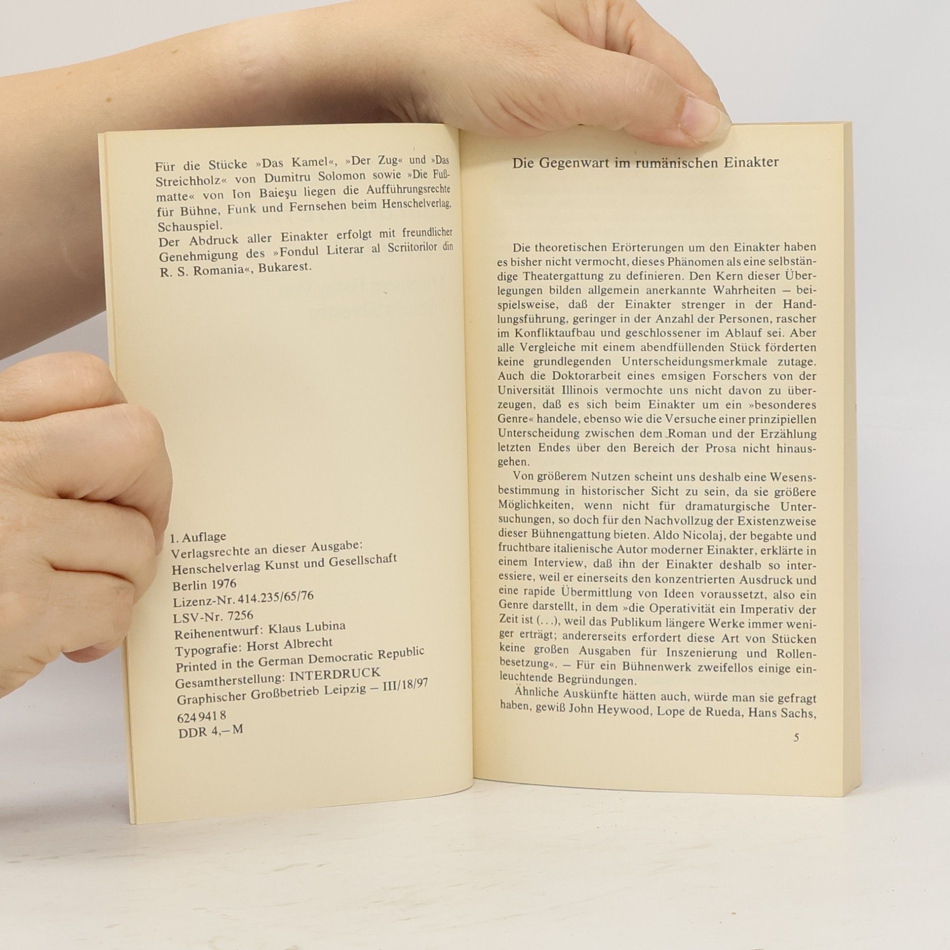Autorenkollektiv Das Kamel und andere rumänische Einakter