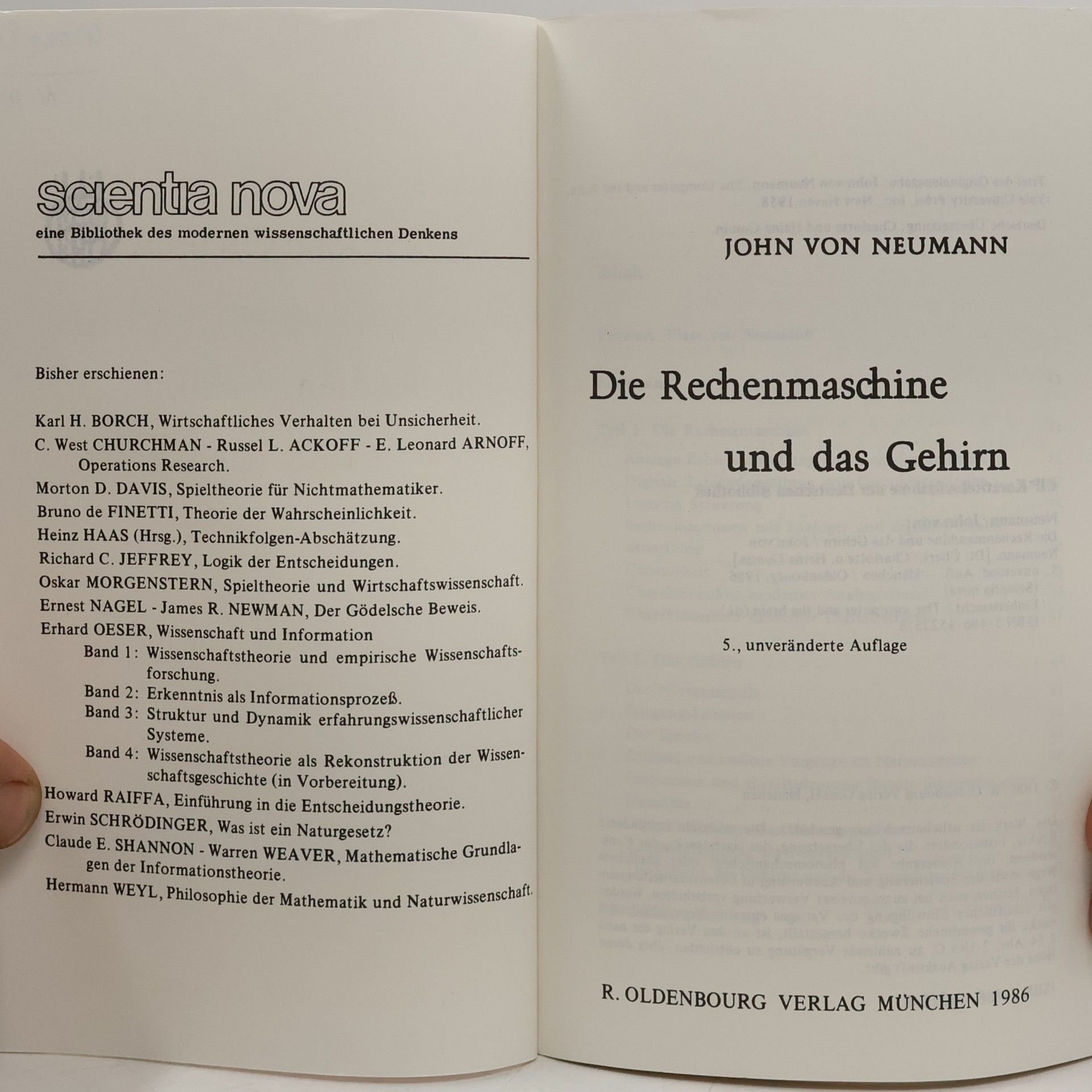John von Neumann Die Rechenmaschine und das Gehirn
