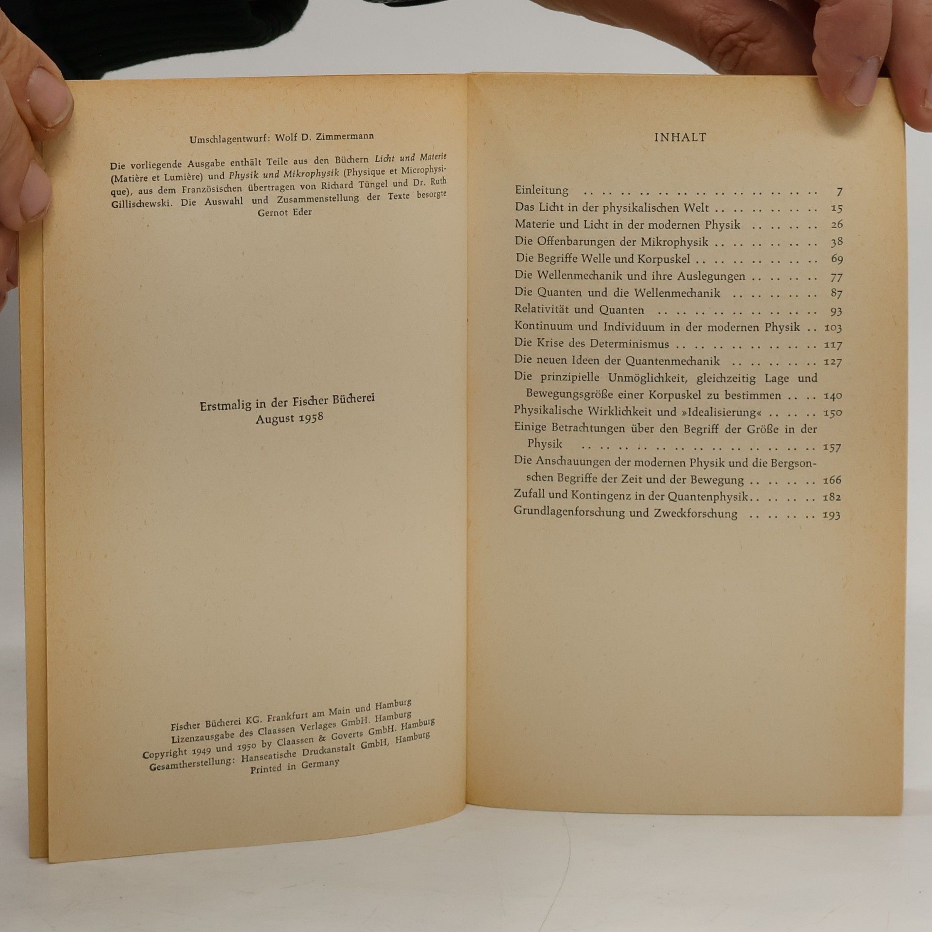 Louis de Broglie Licht und materie