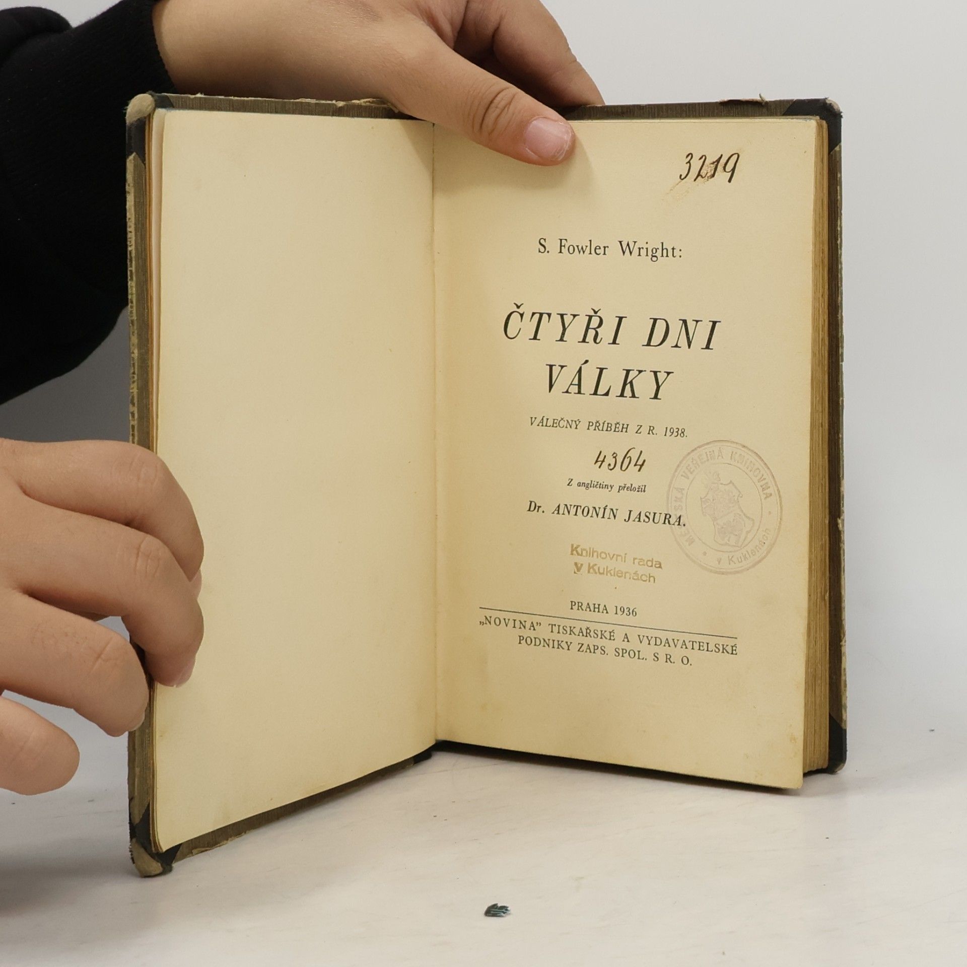 S. Fowler Wright Čtyři dni války