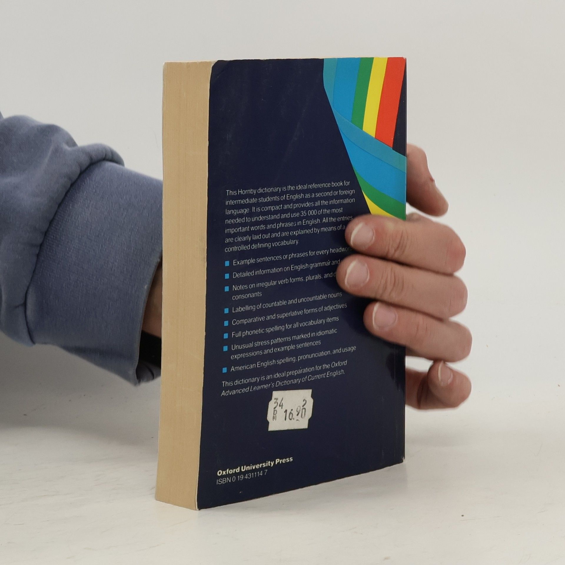 A. S. Honbi Oxford student's dictionary of current English