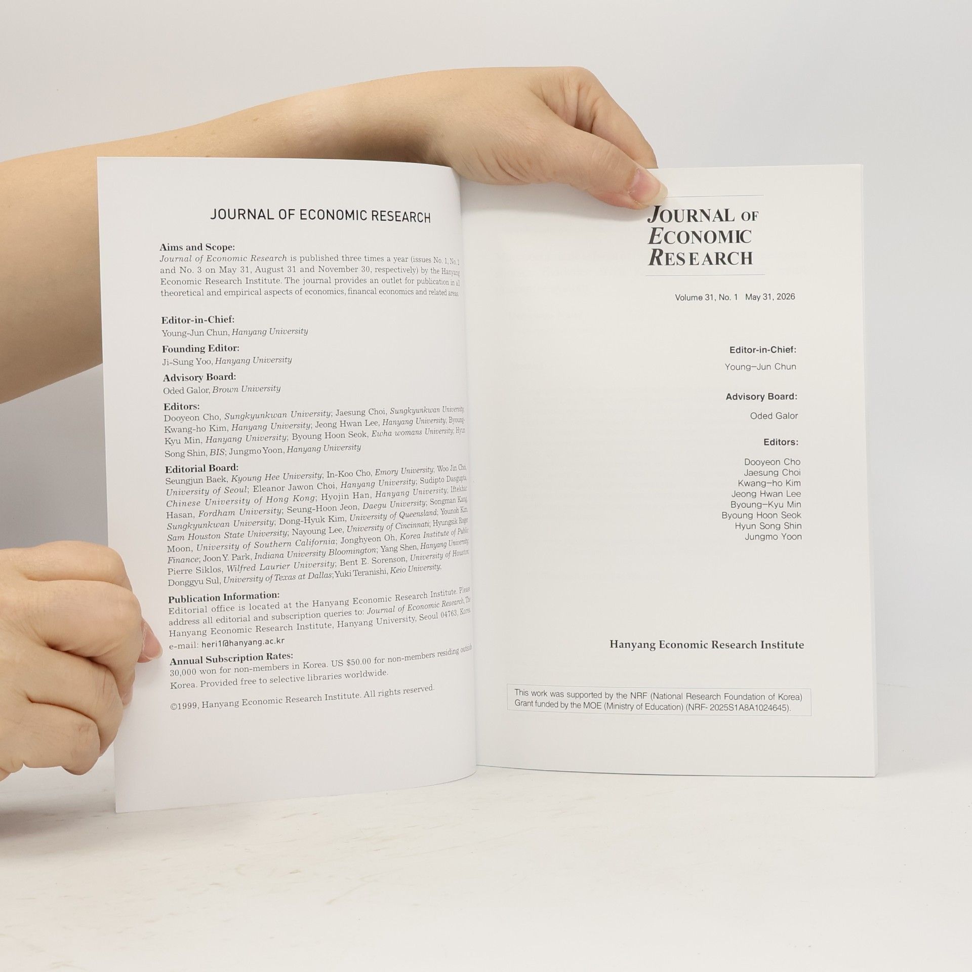 Kolektiv autorů Journal of Economic Research