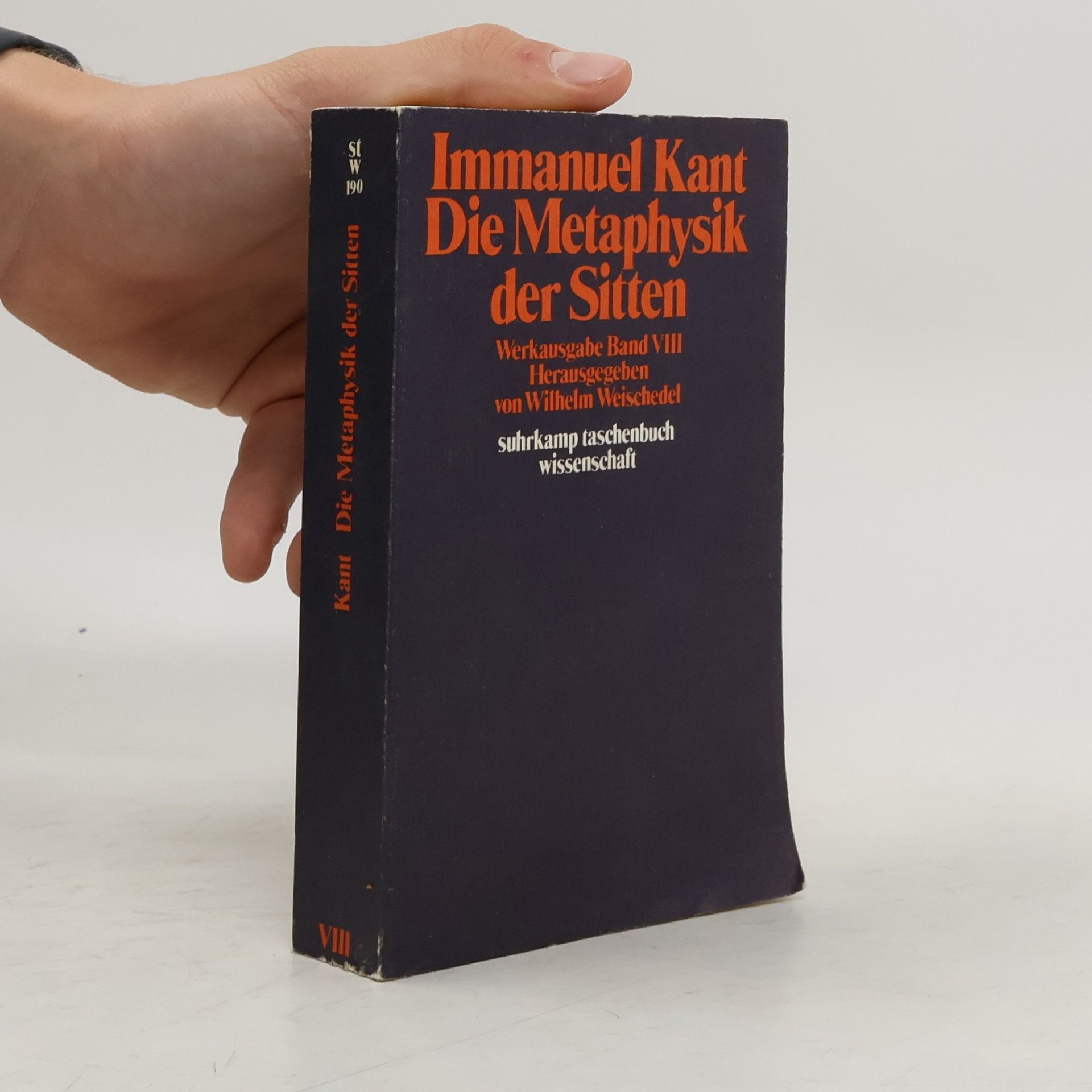 Wilhelm Weischedel Die Metaphysik der Sitten 8