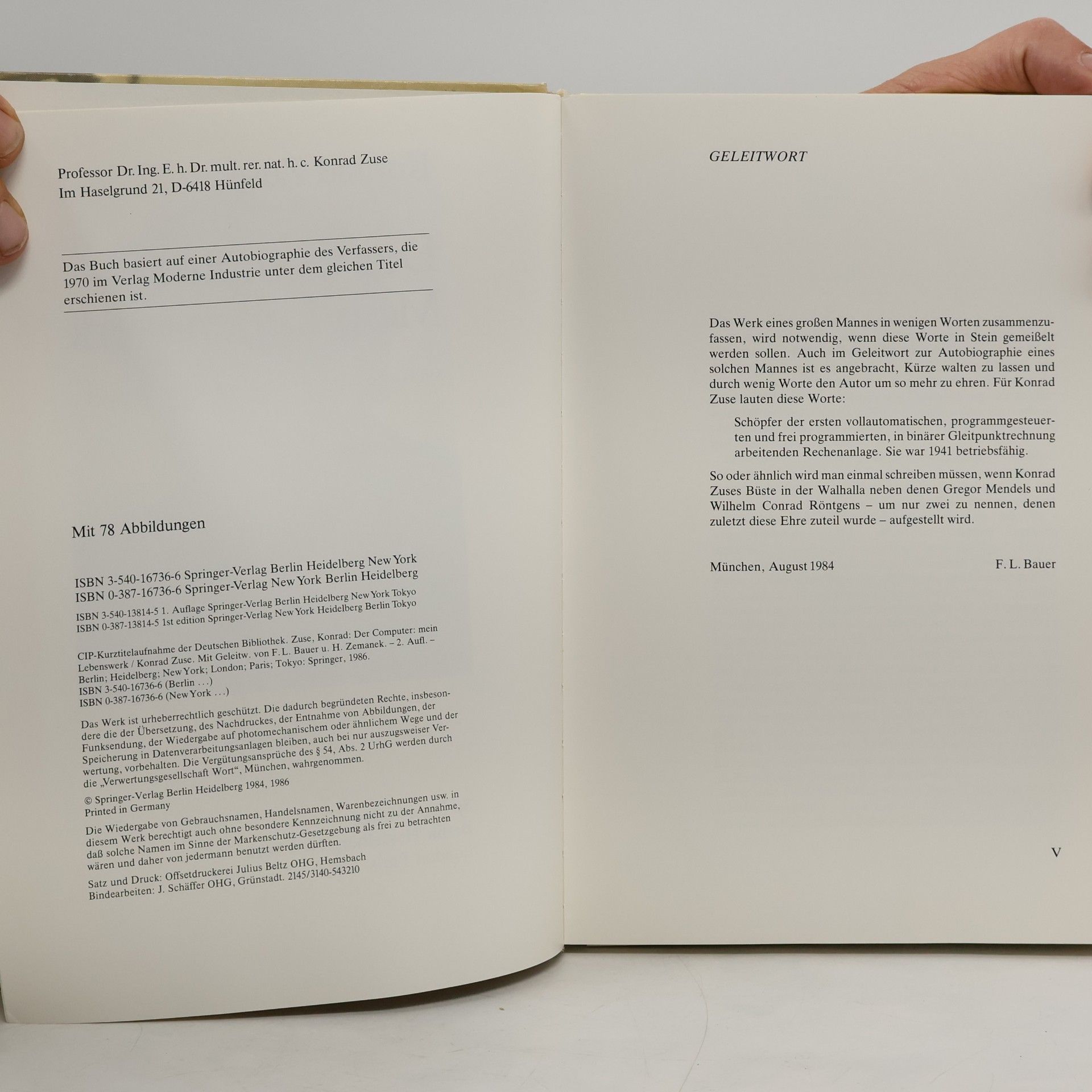Konrad Zuse Der Computer, mein Lebenswerk - 2. Auflage