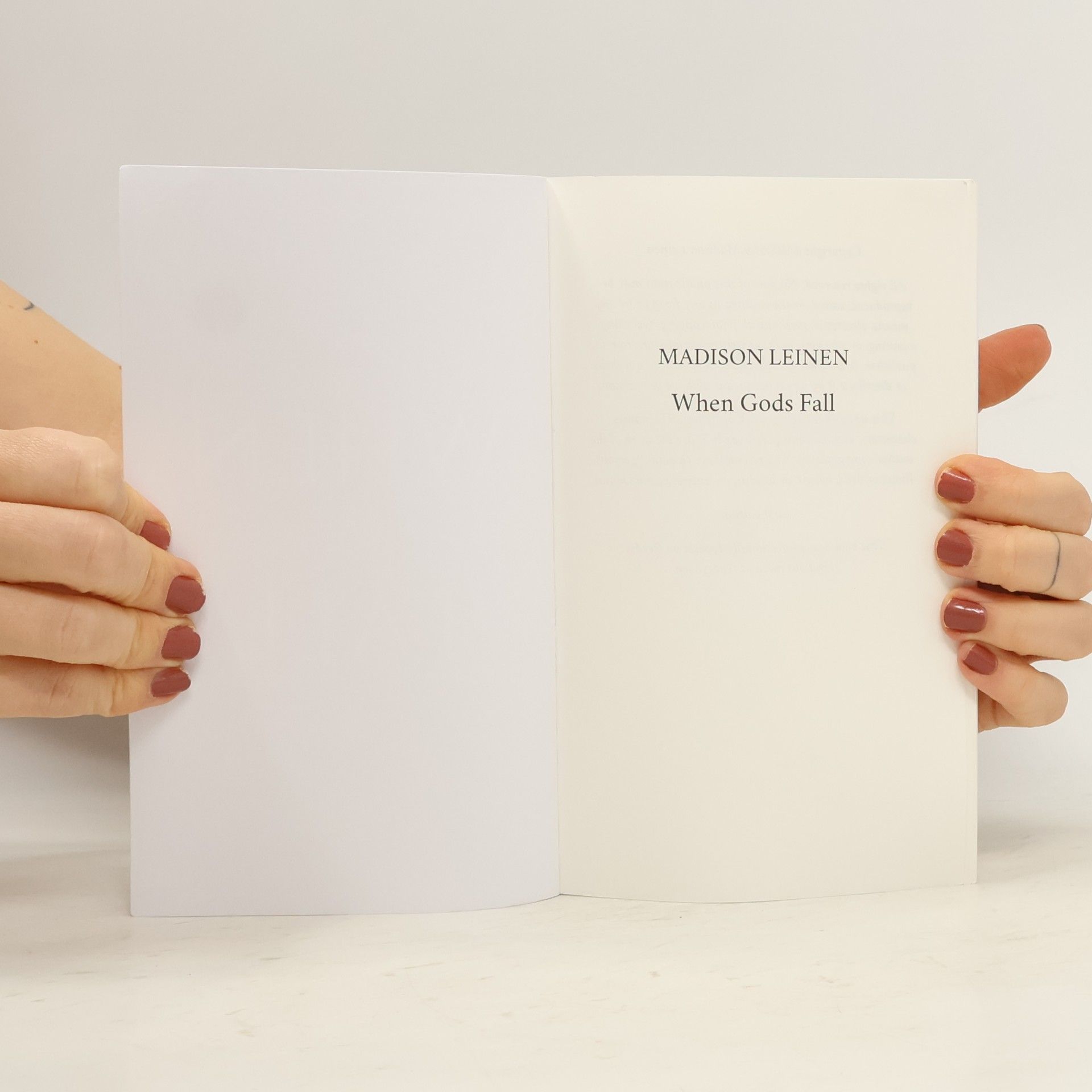 Madison C. Leinen When Gods Fall