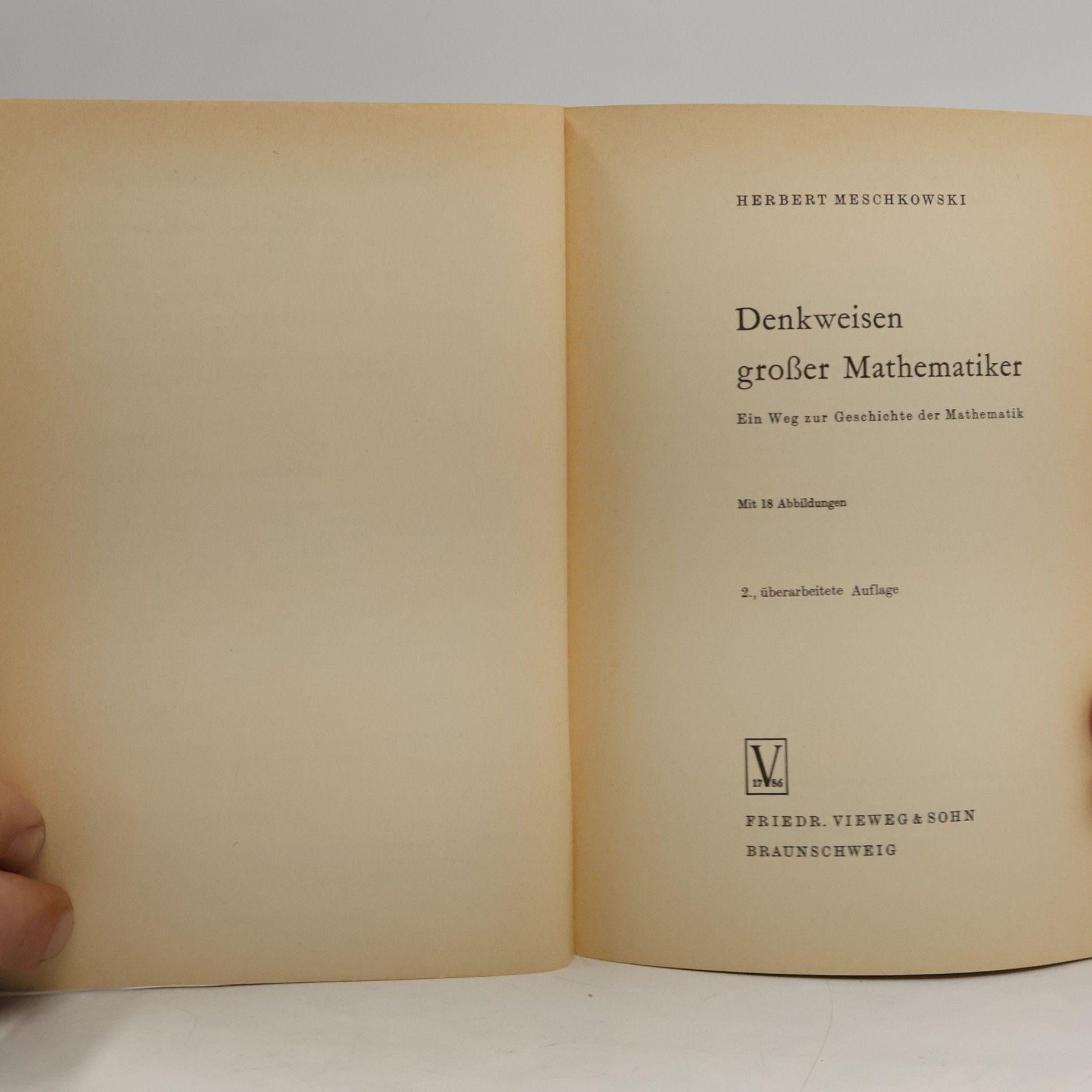 Herbert Meschkowski Denkweisen großer Mathematiker