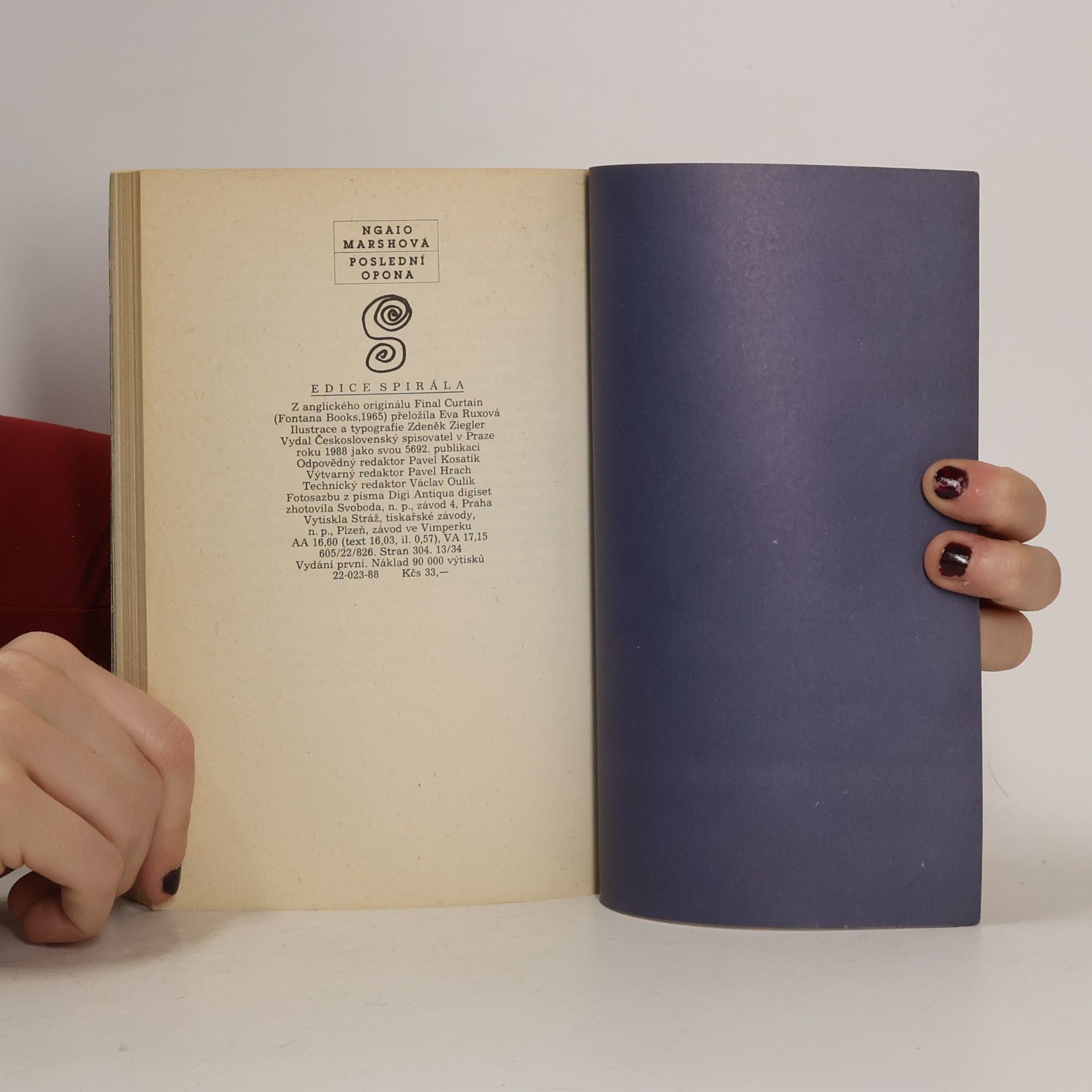 Mgaio Marsh Poslední opona