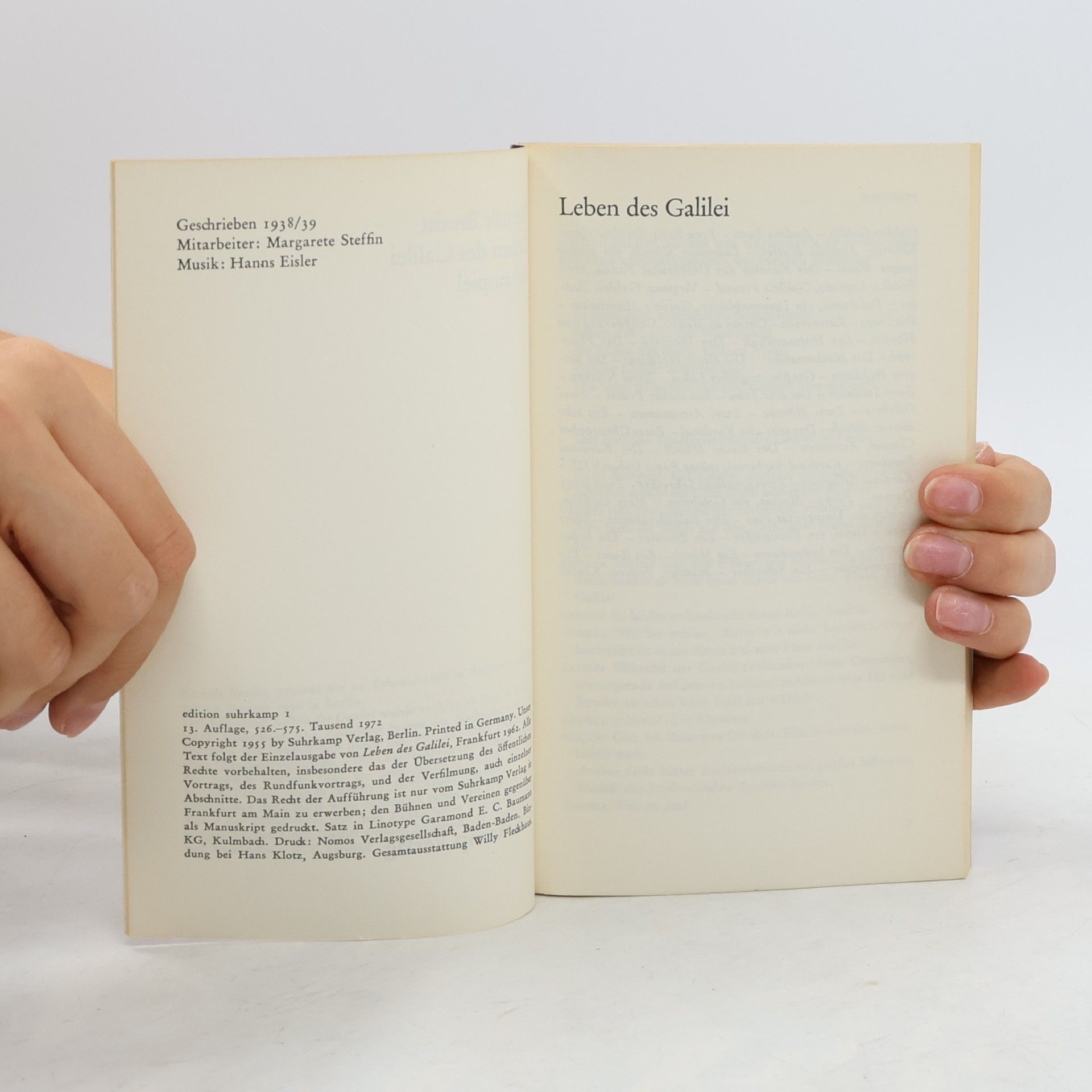 Bertolt Brecht Leben des Gelilei