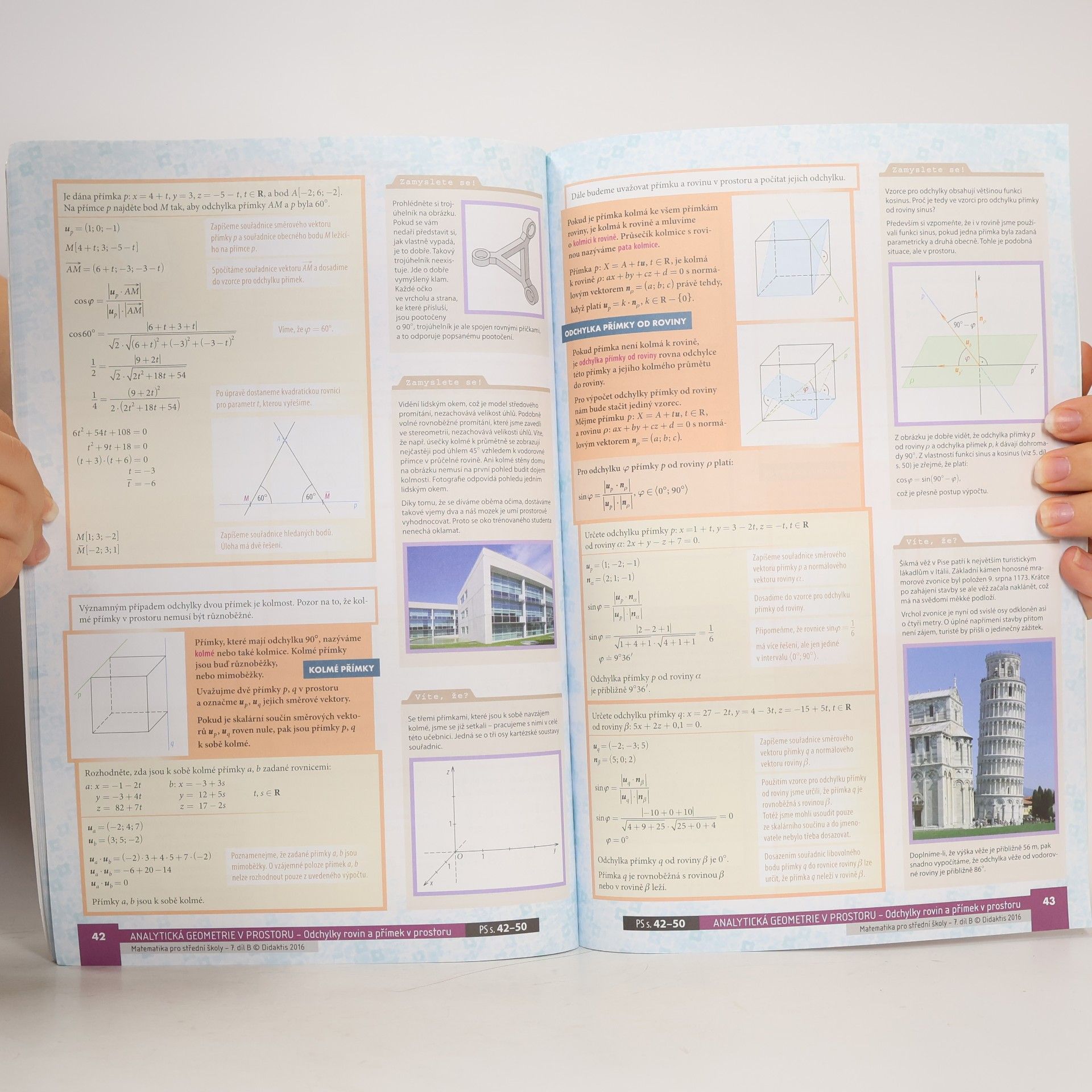Jan Vondra Matematika pro střední školy – 7. díl B: Analytická geometrie v prostoru – Učebnice