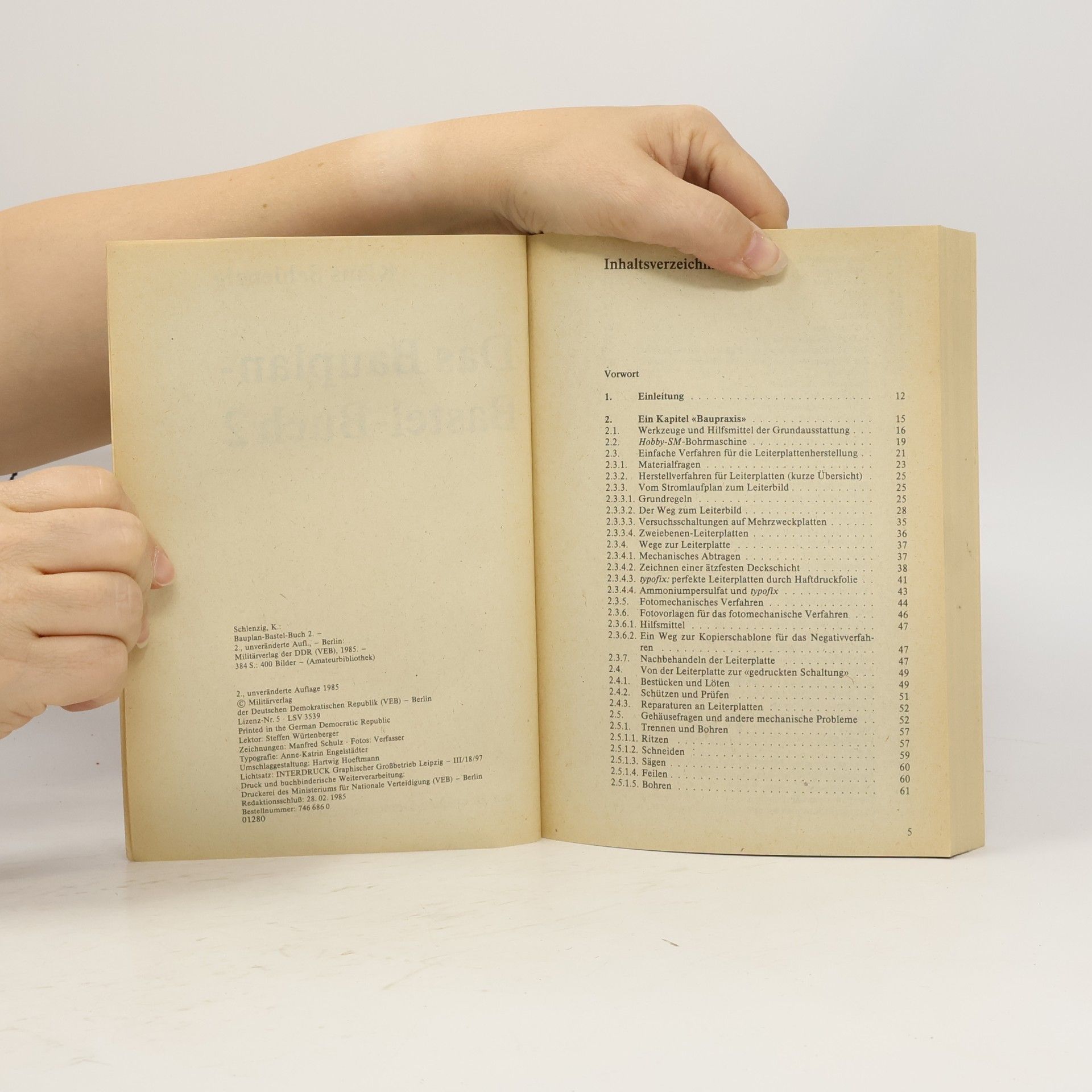 Klaus Schlenzig Bauplan-Bastel-Buch 2