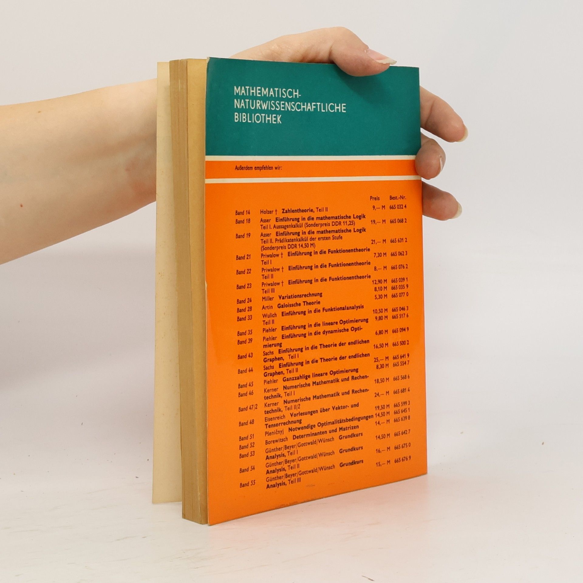 Immo Ottomar Kerner Numerische Mathematik und Rechentechnik Teil 2/1