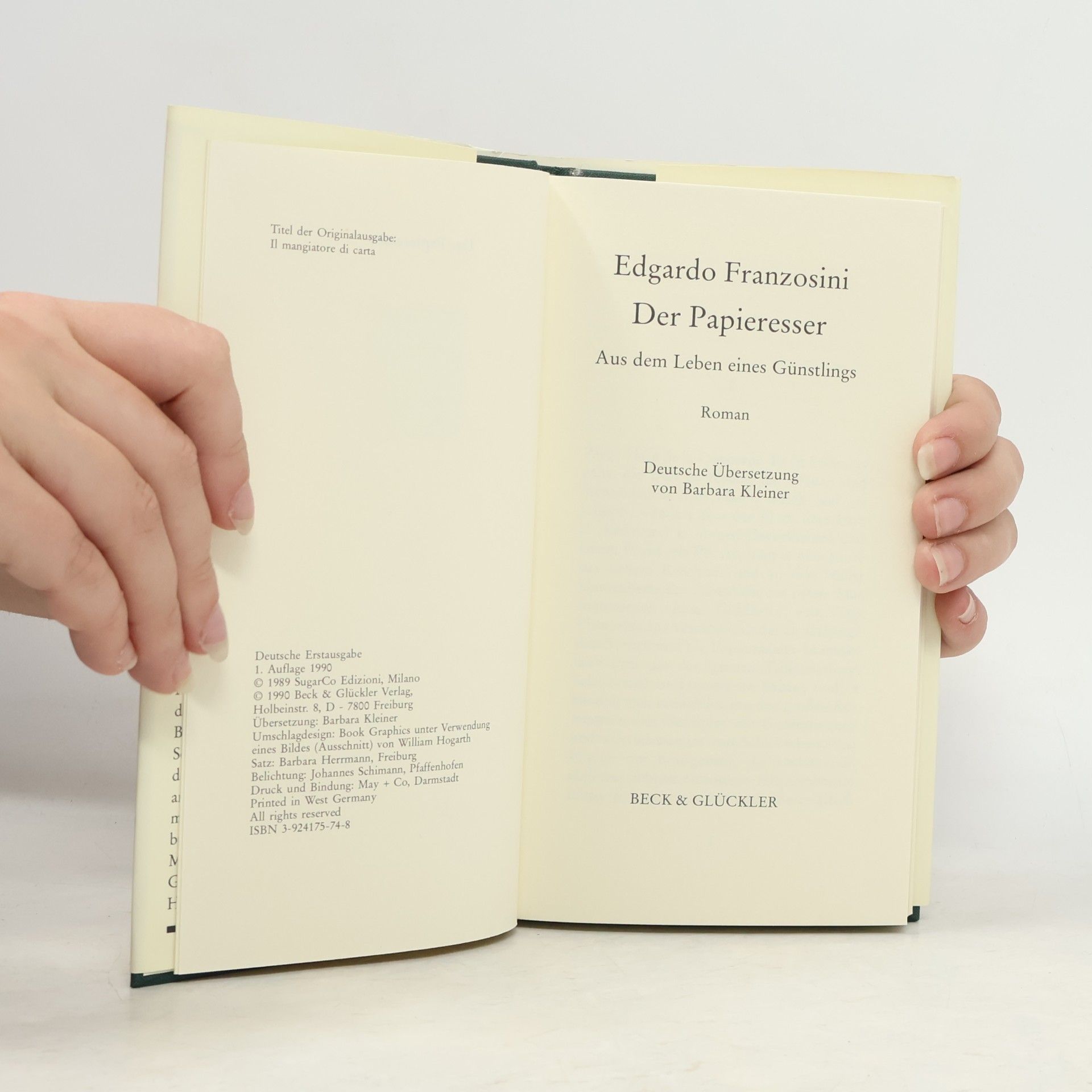 Edgardo Franzosini Der Papieresser: Aus dem Leben eines Günstlings