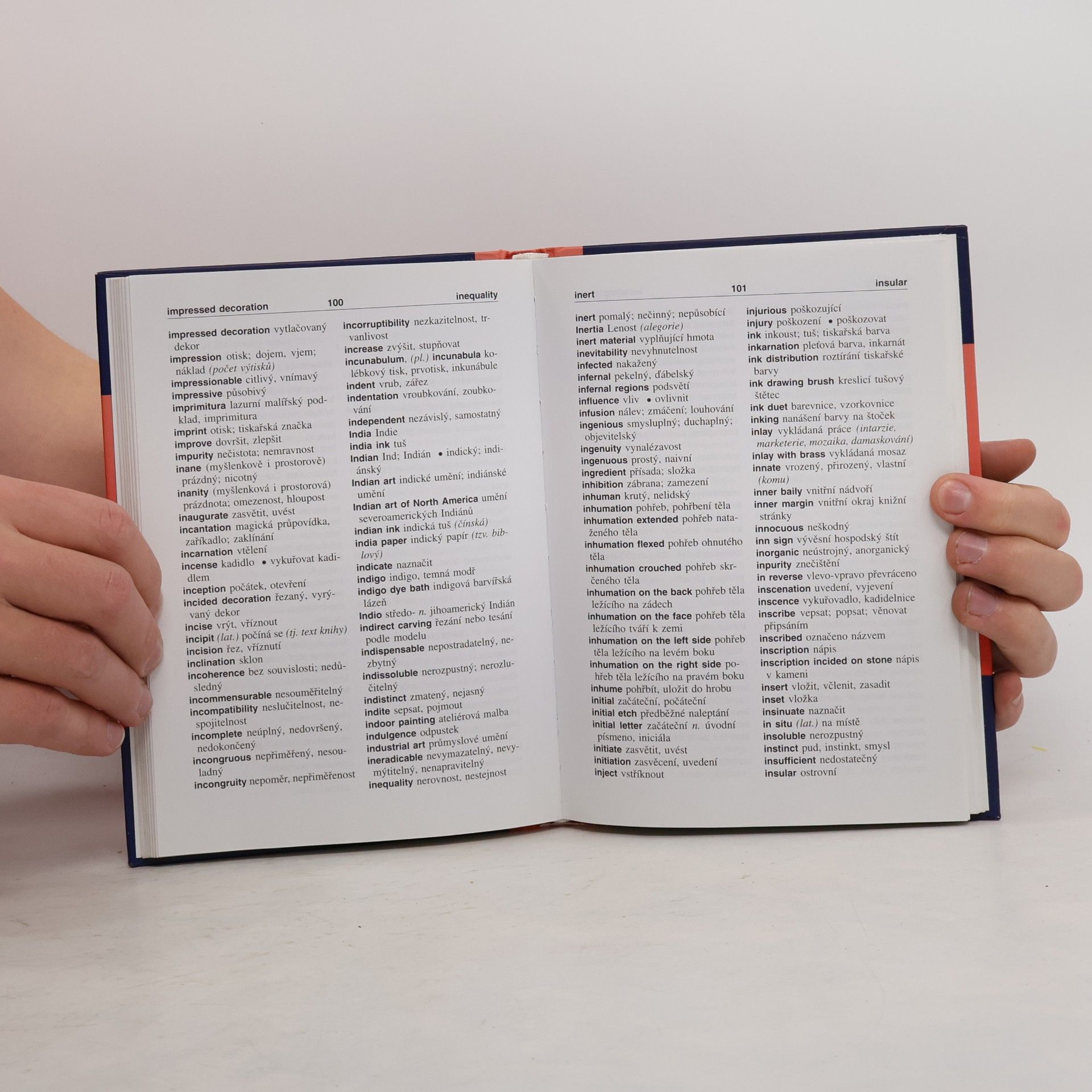 Jan Baleka Anglicko-český slovník výtvarného umění. English-Czech dictionary of art terms