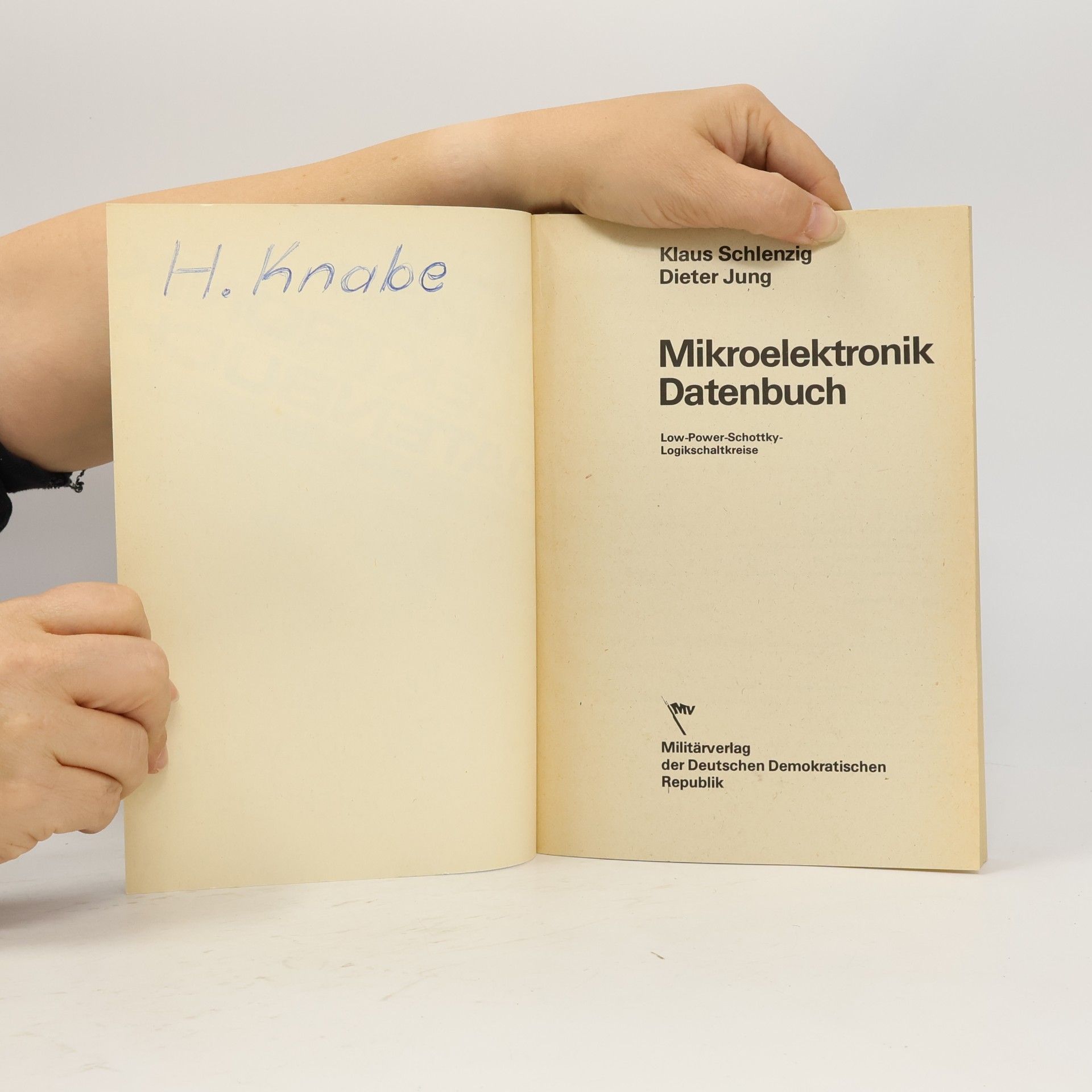 Klaus Schlenzig Mikro-Elektronik Datenbuch