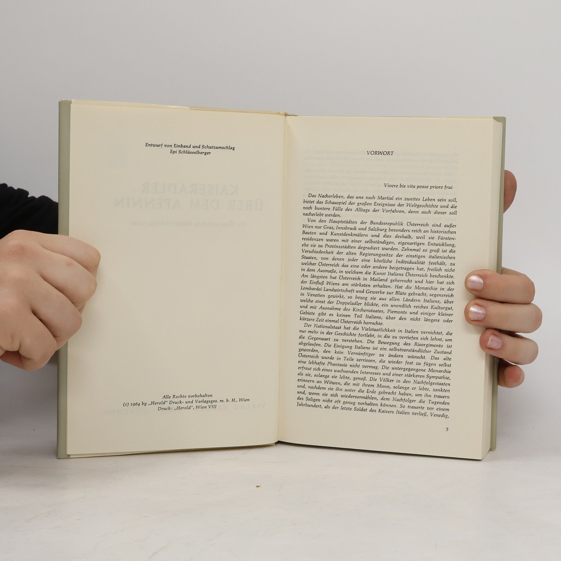 Heinrich Benedikt Kaiseradler über dem Apennin