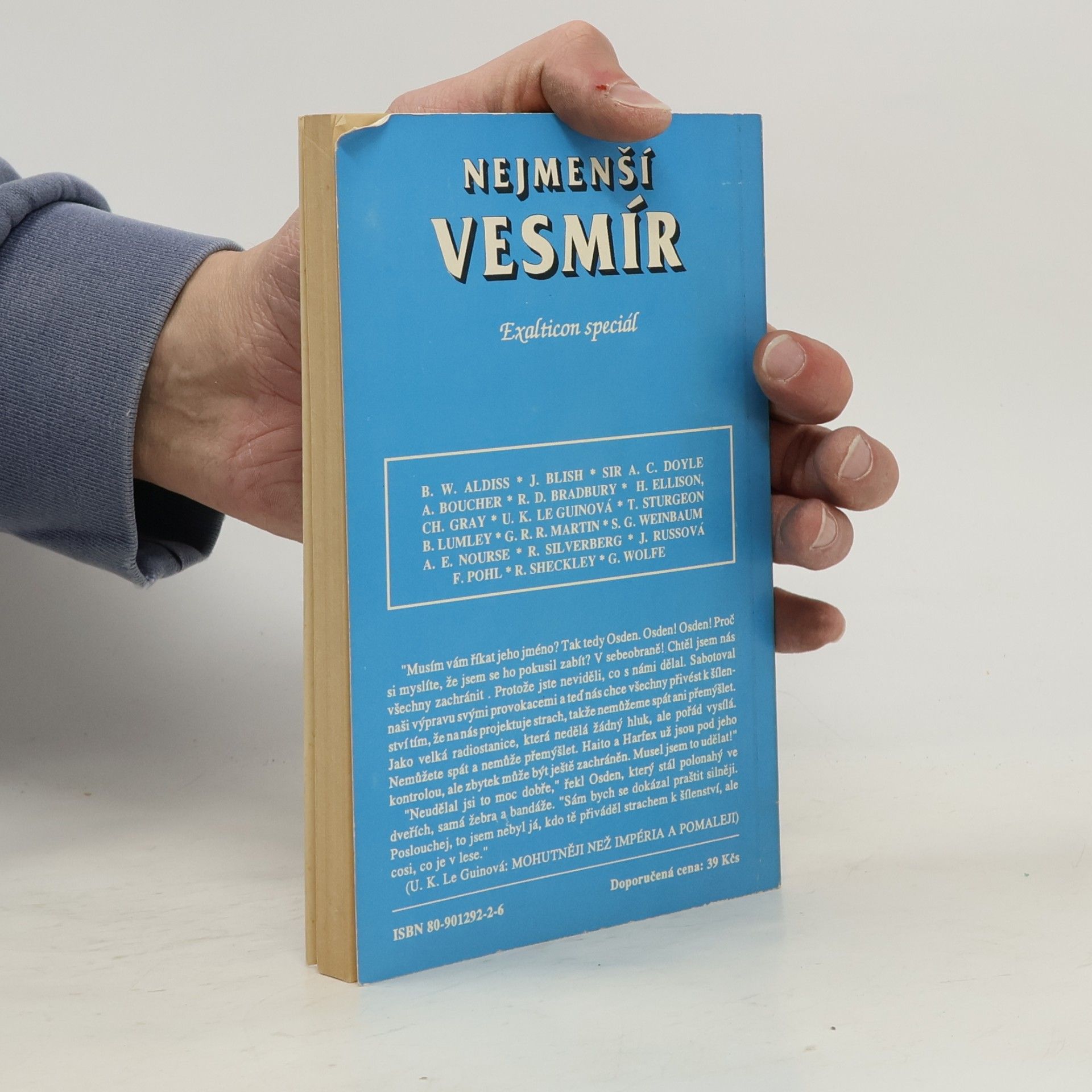 Petr Caha Nejmenší vesmír : [antologie povídek angl. a amer. autorů žánru sci-fi]