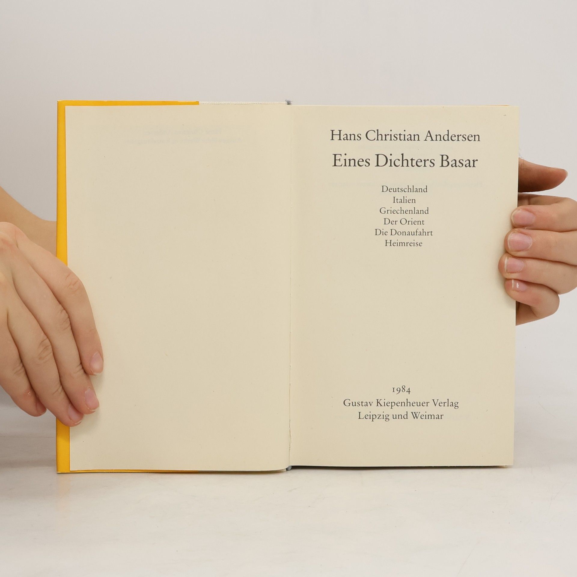 Hans Christian Andersen Eines Dichters Basar