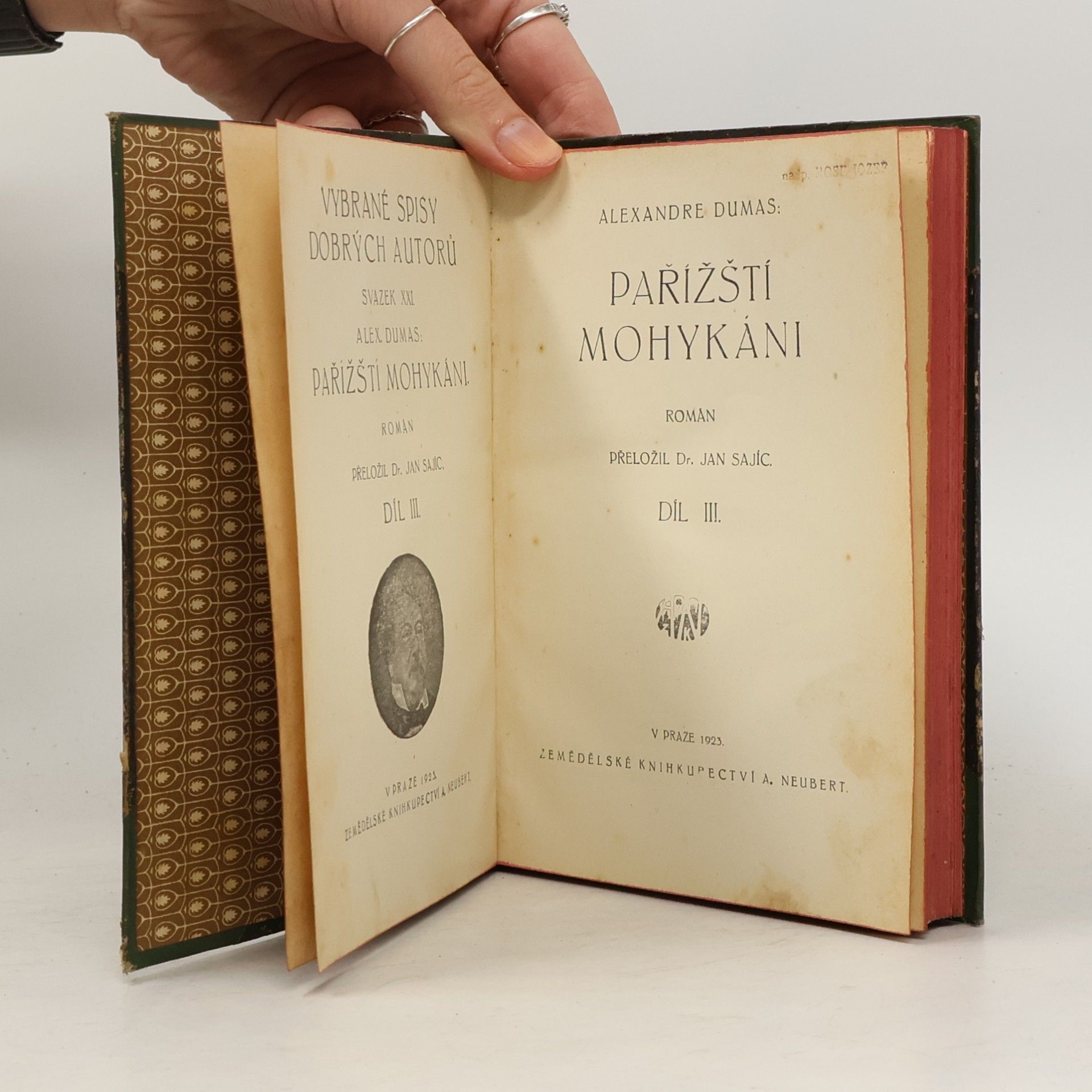 Alexandre Dumas Pařížští Mohykáni, díl III.